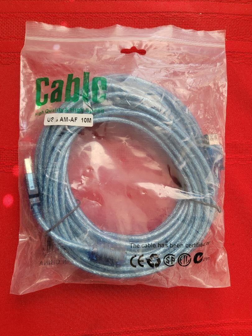 USB A to A Male Cable 30Ft USB to USB Cable USB Male to Male 10M/30Ft 