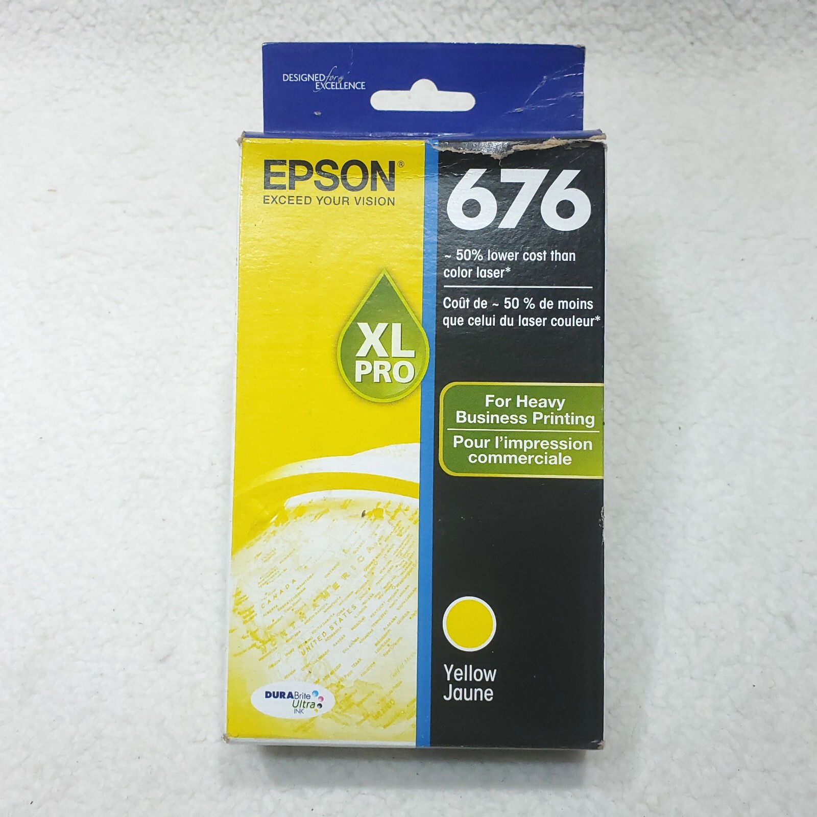  Expired 05/2020 EPSON 676XL PRO High Capacity Ink Yellow Jet Printer Cartridge