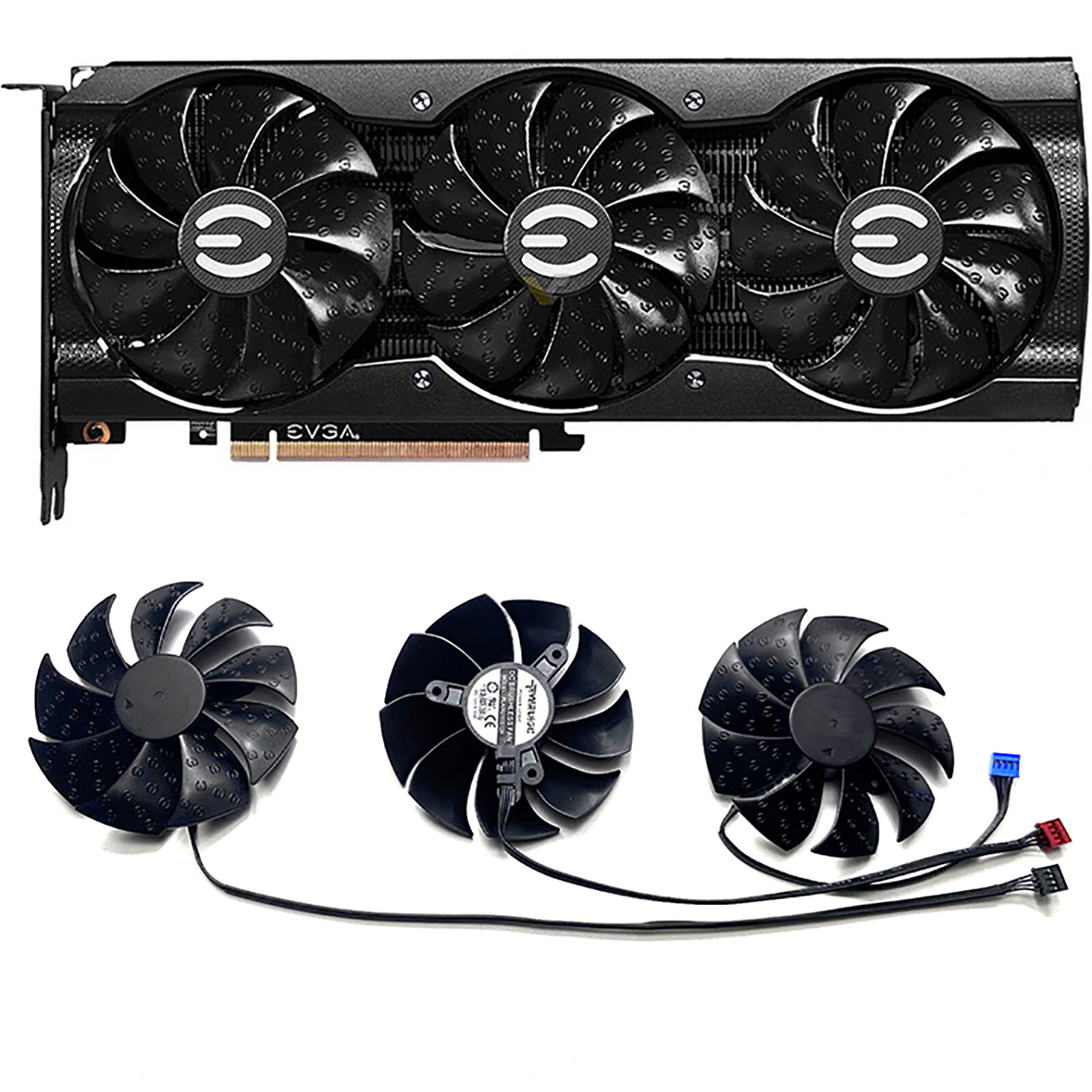 PLD09220S12H Graphics Card Cooling Fan For EVGA RTX3070 3070ti 3080 3080TI XC3