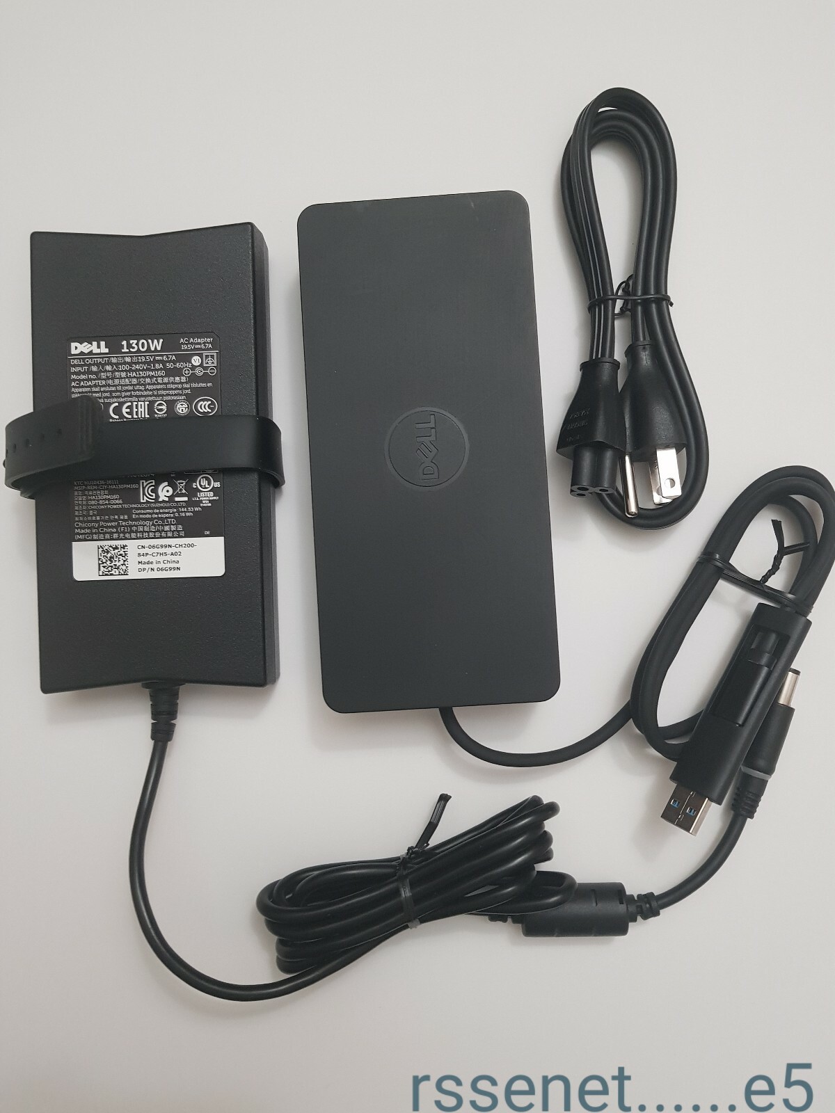 DELL D6000 DisplayLink DOCK with 130W AC USB 3.0 / USB-C UHD 4K