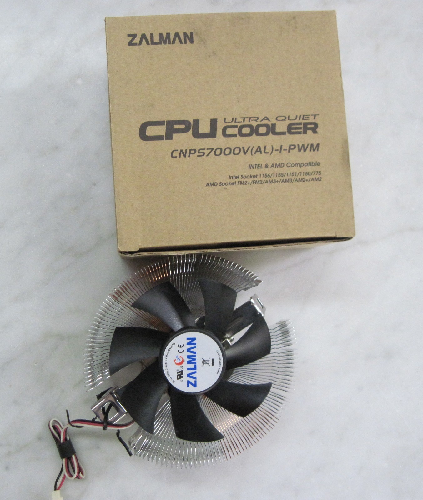 ZALMAN cpu cooler aluminum and copper CNPS7000V 92MM fan INTEL/AMD