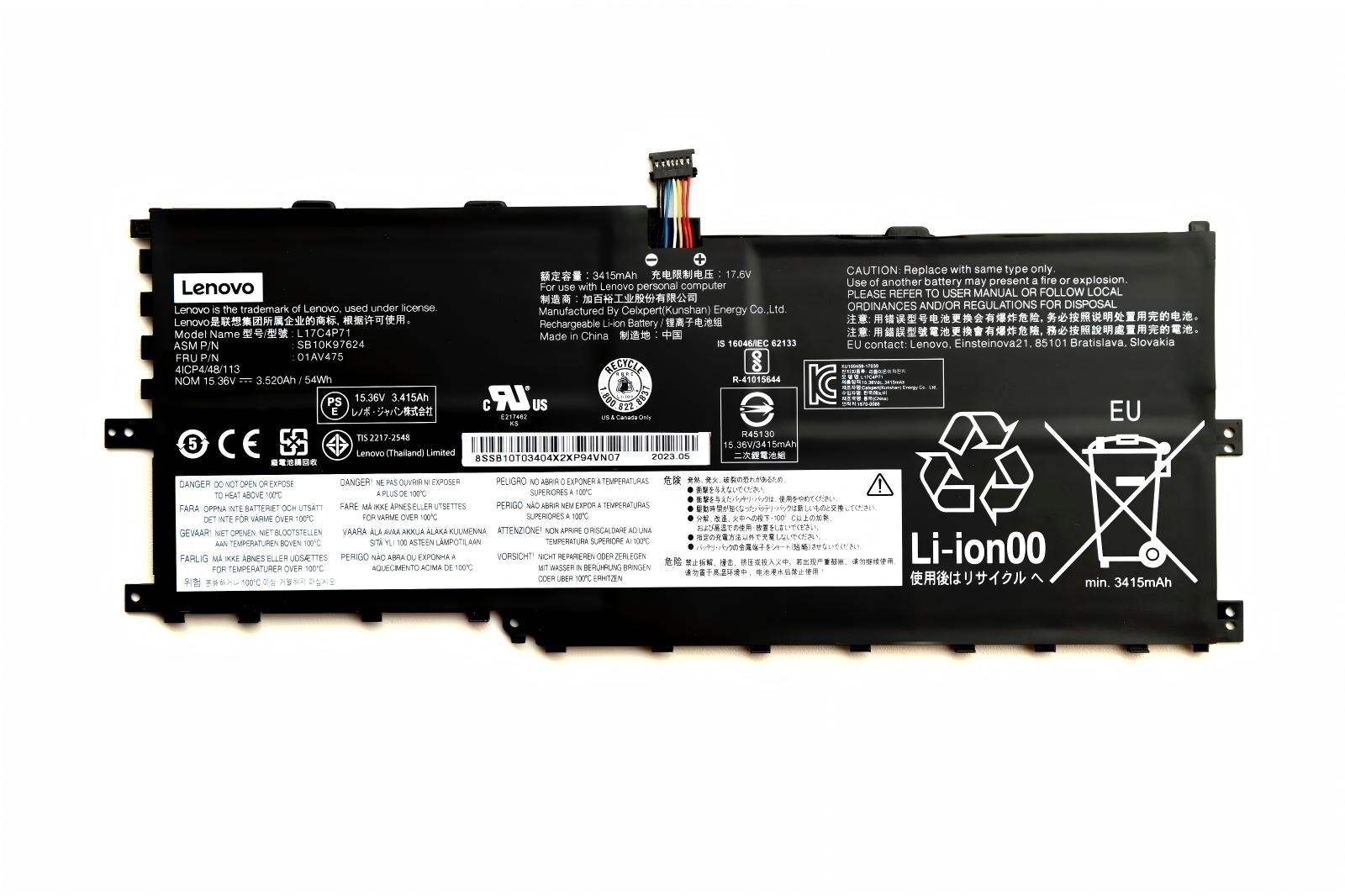 New Genuine L17C4P71 L17M4P71 Battery For Lenovo ThinkPad X1 Yoga Gen 3rd 2018