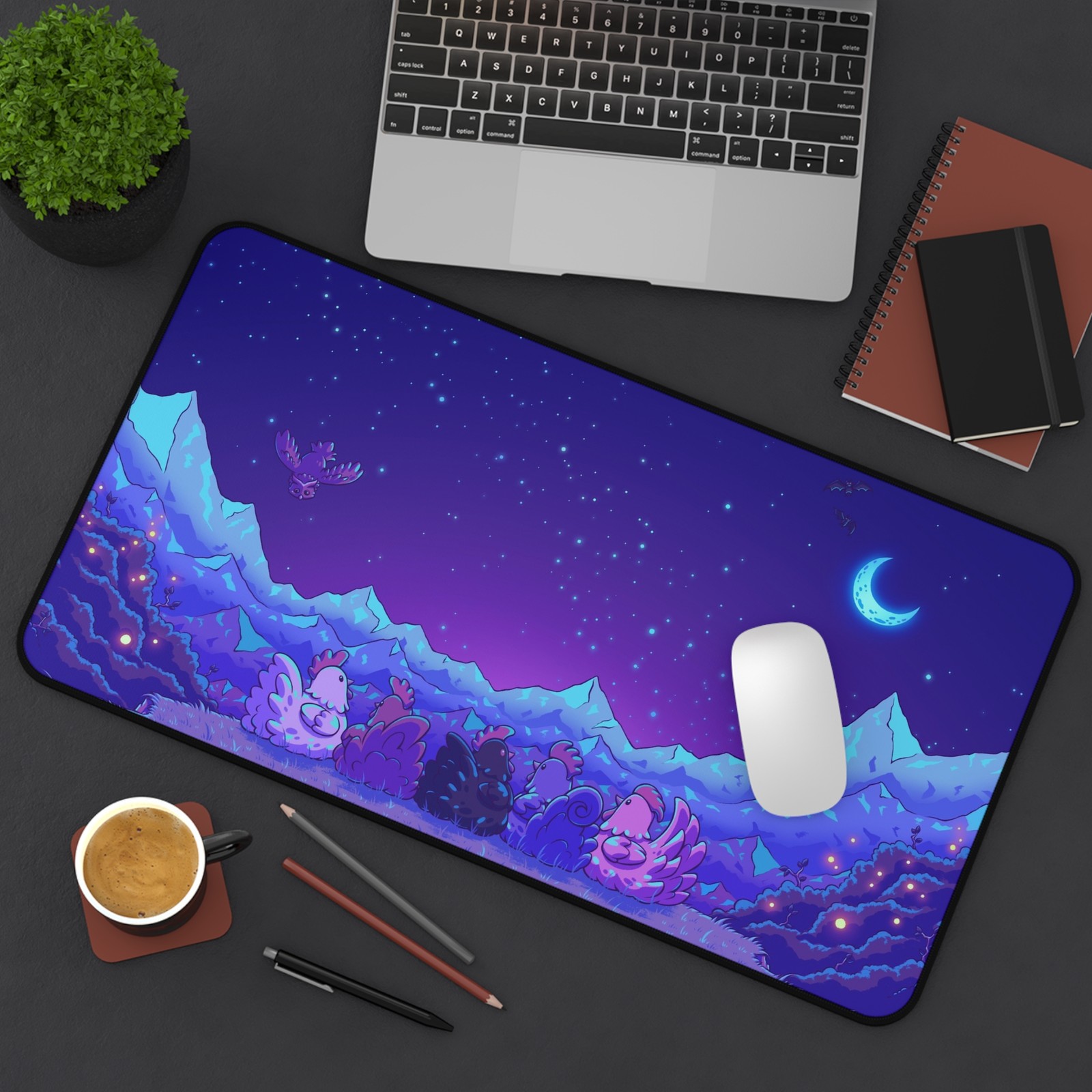 Stardew Valley Starry Night Desk Mat | Gaming Mousepad