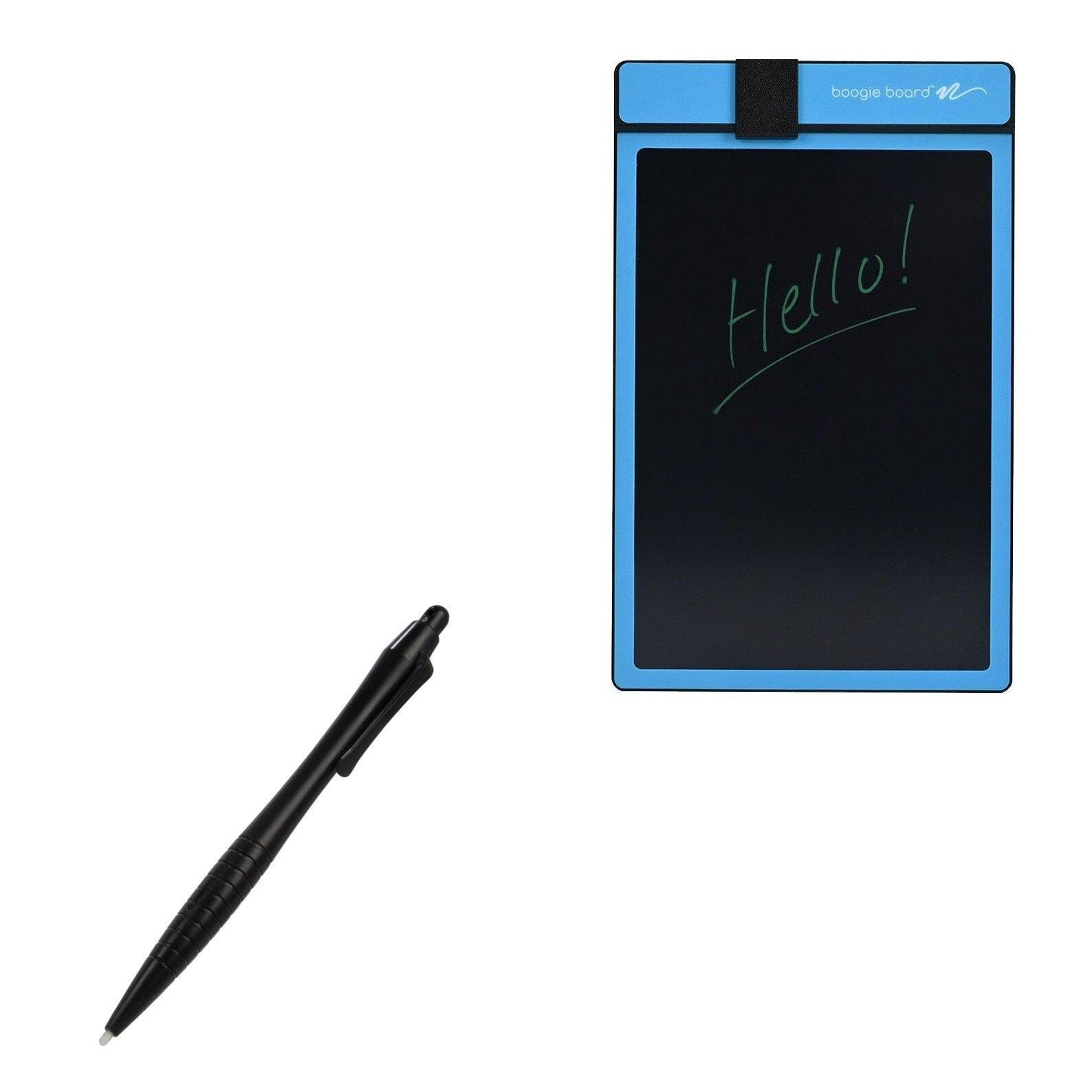 BoxWave Stylus Pen Compatible with Boogie Board Basics 5 inch, Jet Black