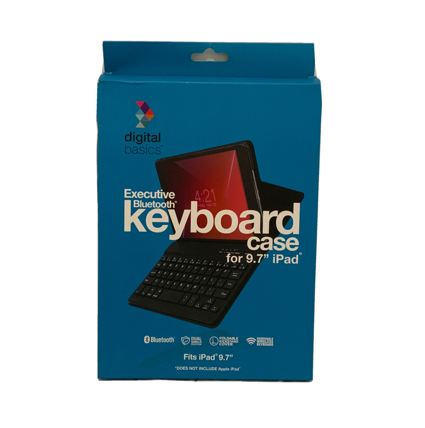 Digital Basics Executive Bluetooth Keyboard Case for 9.7” iPad - Black