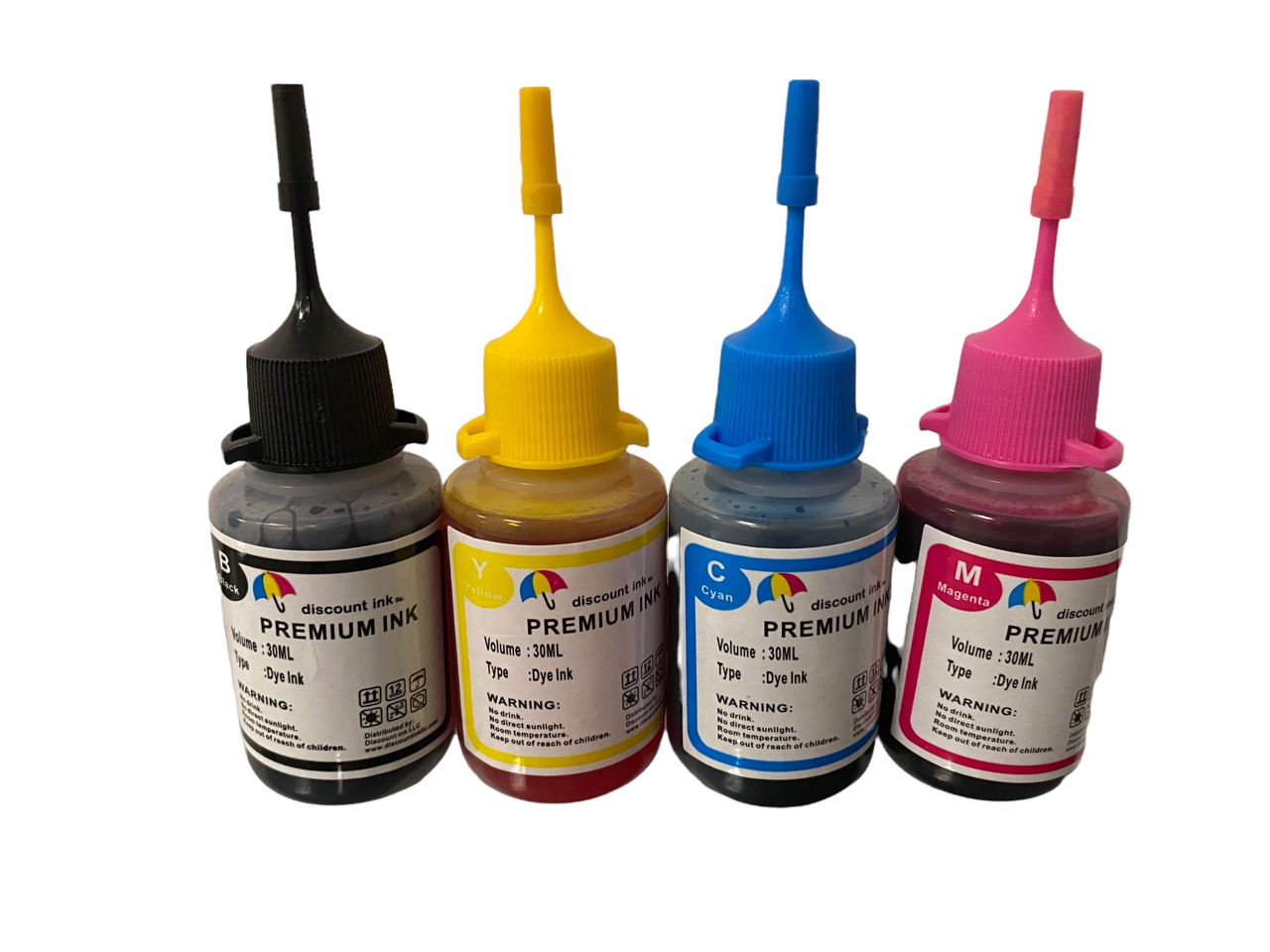 4x30ml Premium Ink Refill Kit for HP 61/61XL Cartridges + drill tool