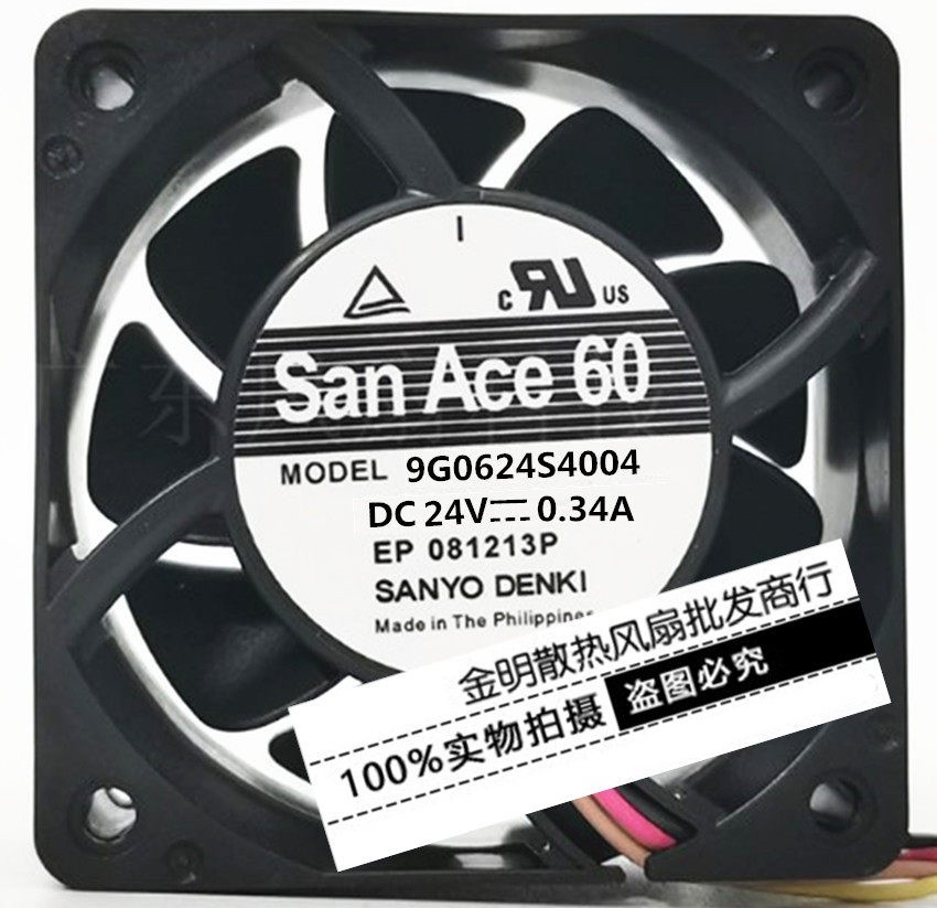 1PCS Sanyo 6025 9G0624S4004 24V 0.34A Inverter Cooling Fan