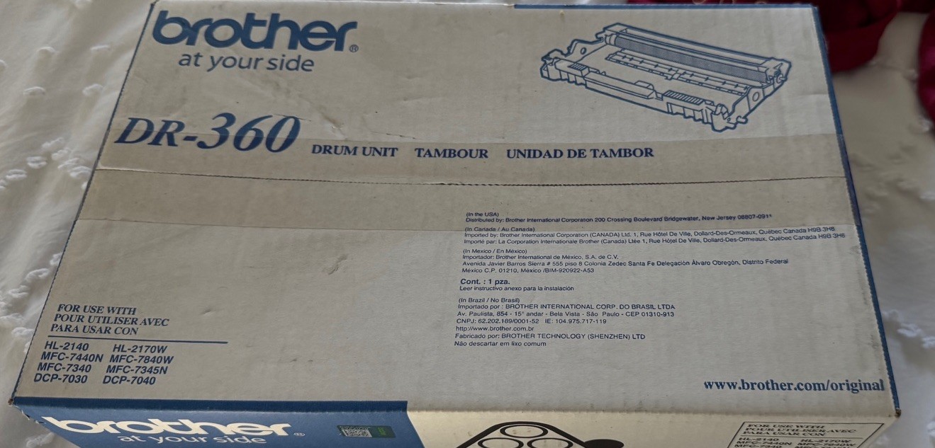 New Genuine Brother DCP-7020 HL-2040 MFC-7220 MFC-7420 Drum DR-350 DR350