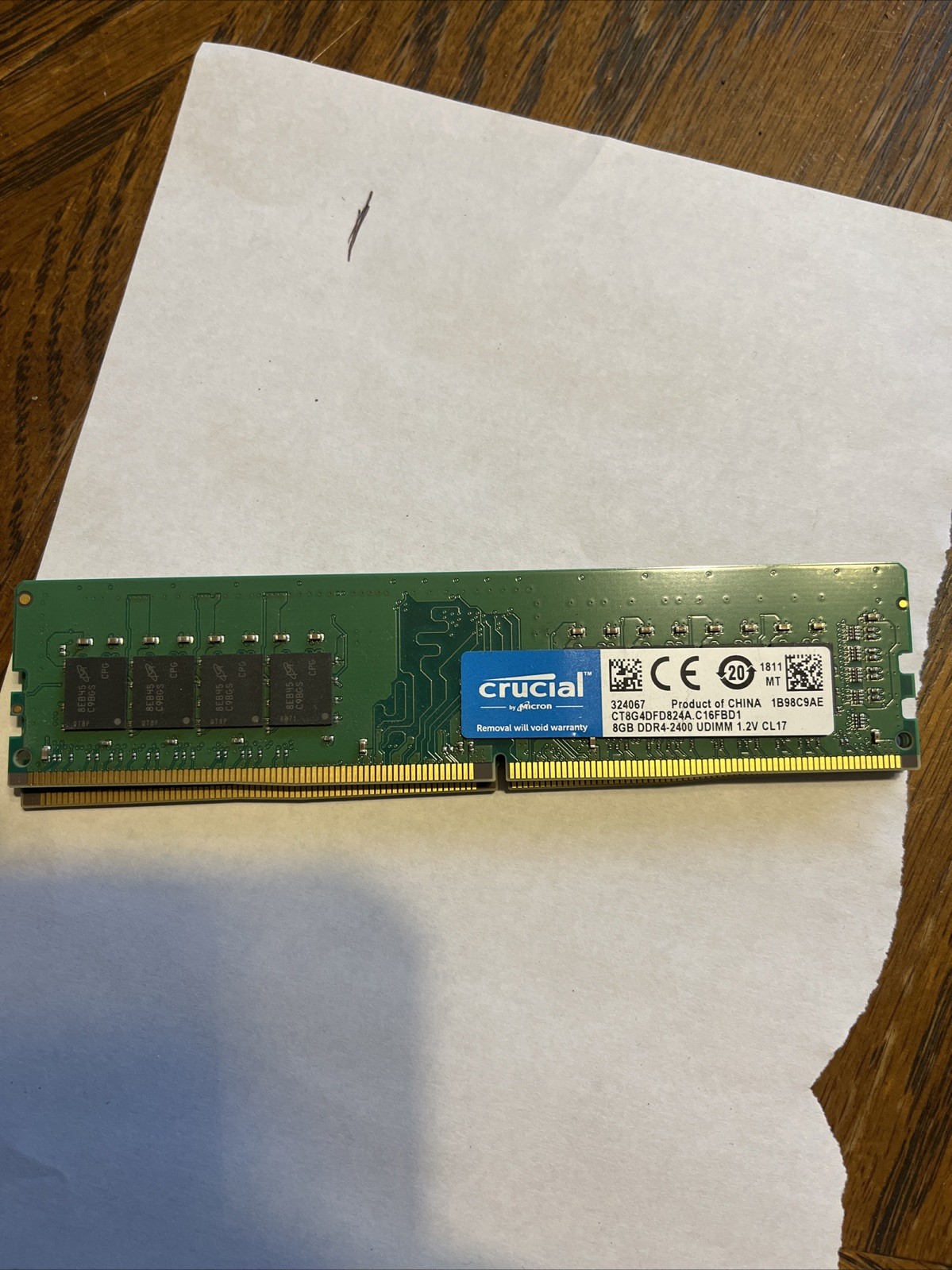Crucial DDR4 2400 2x8