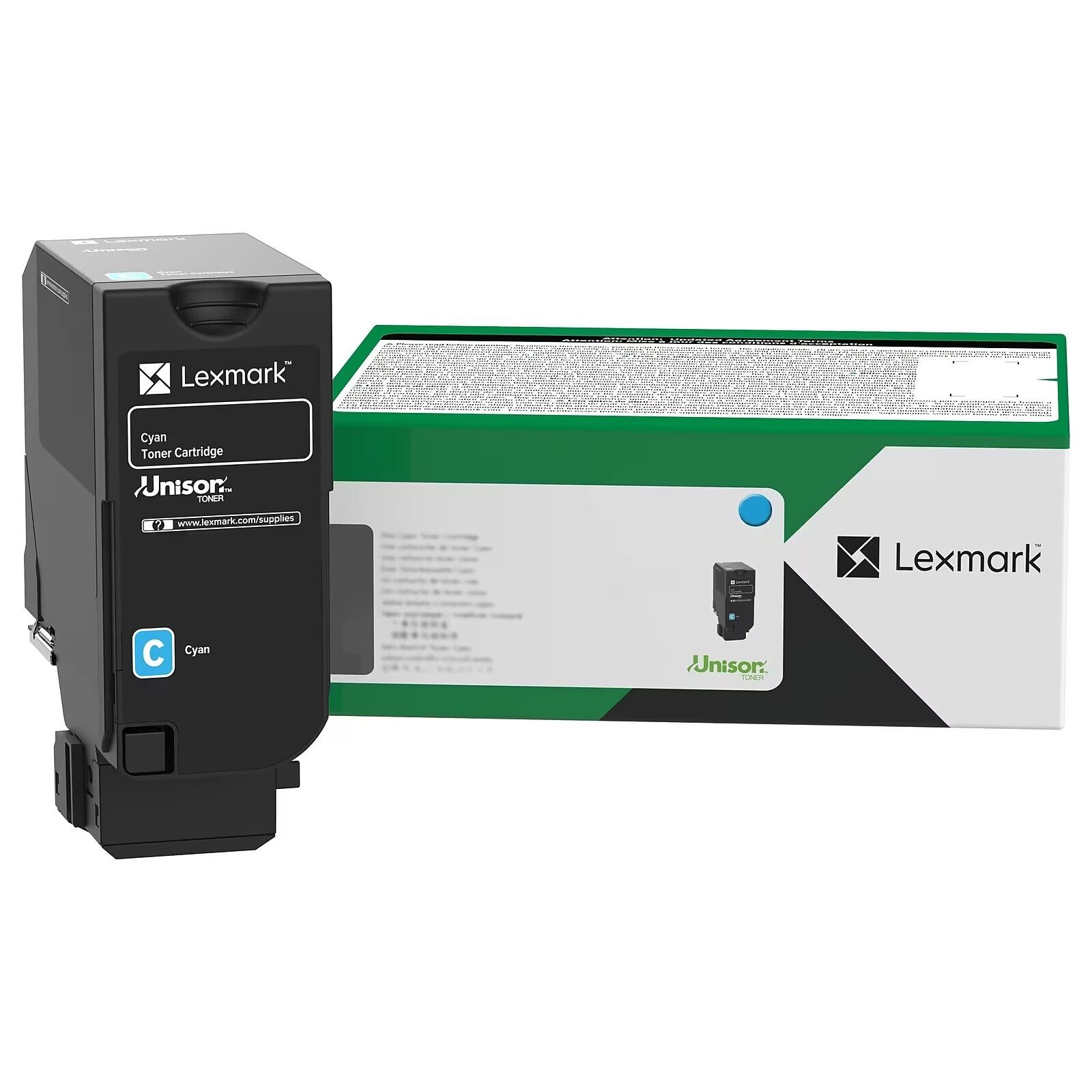 Lexmark 71C1XC0 Toner Cartridge Cyan in Retail Packaging