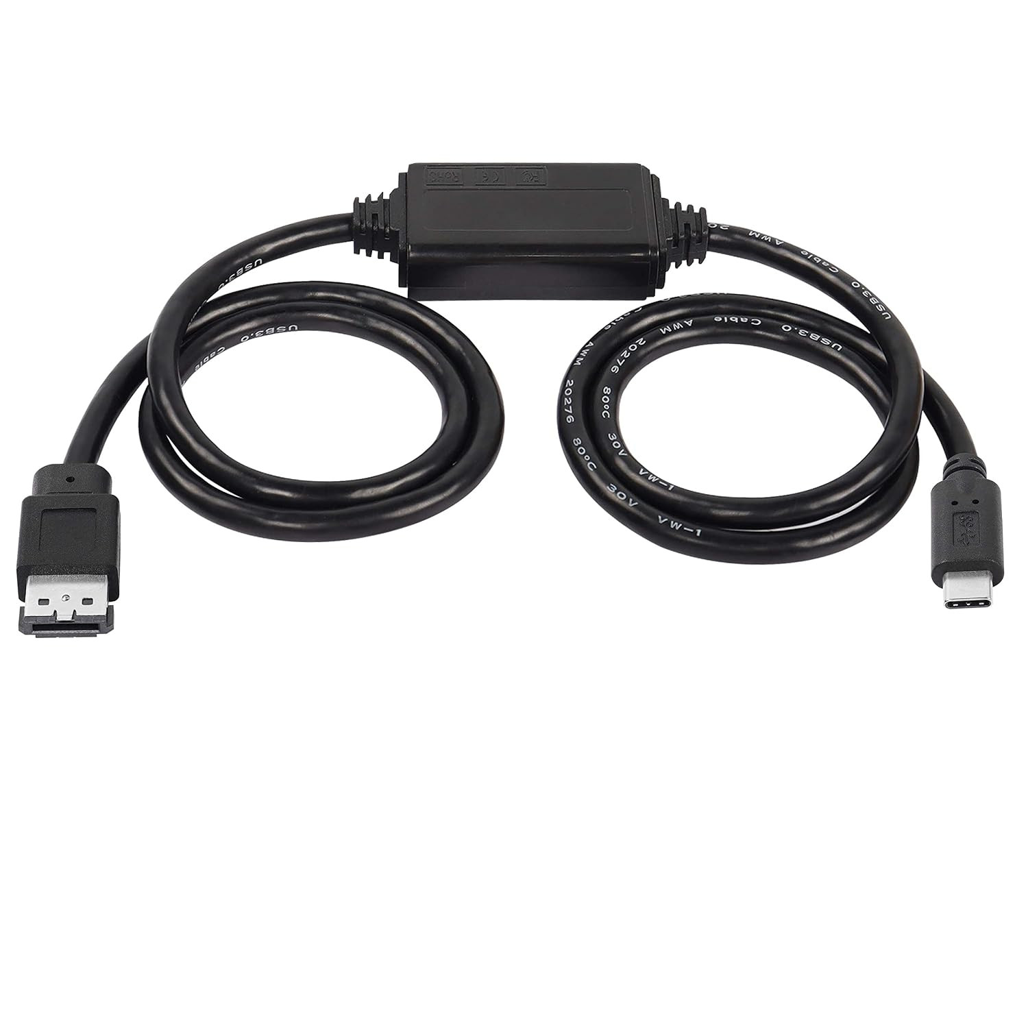 USB-C to eSATA Adapter Cable, 5Gbps, 3 Ft (1M) Length