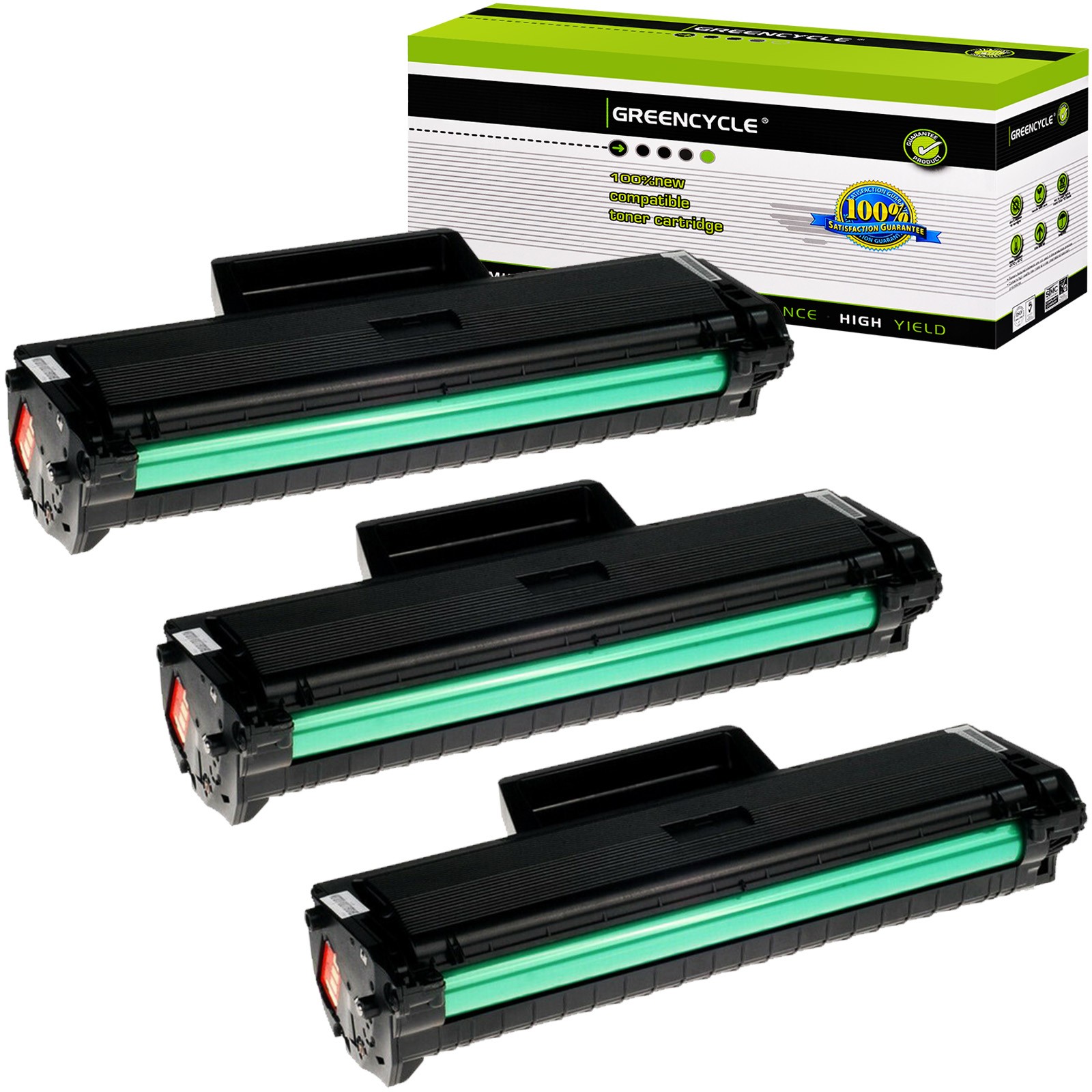 3 Pack MLT-D104L Toner Fits for Samsung ML-1865W ML-1661 ML-1660 ML-1666 ML-1670