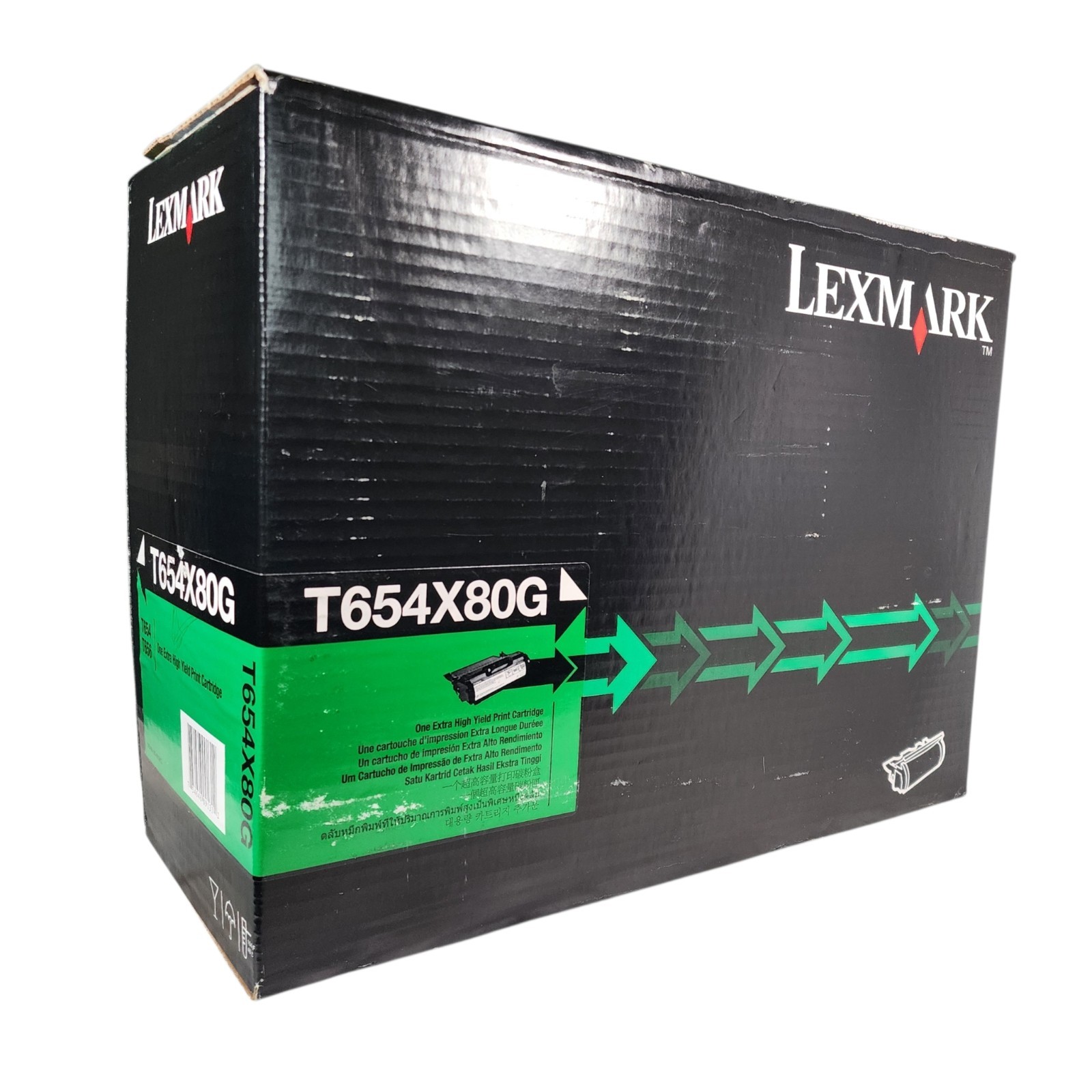 Genuine OEM Lexmark T654X80G Extra High Yield Black Toner Cartridge for T654