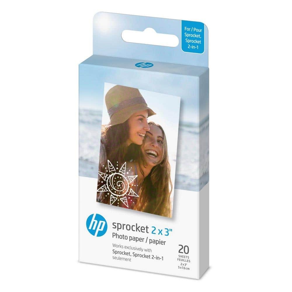 Sprocket 2 In. X 3 In. Premium Zink Sticky Back Photo Paper Compatible with Spro