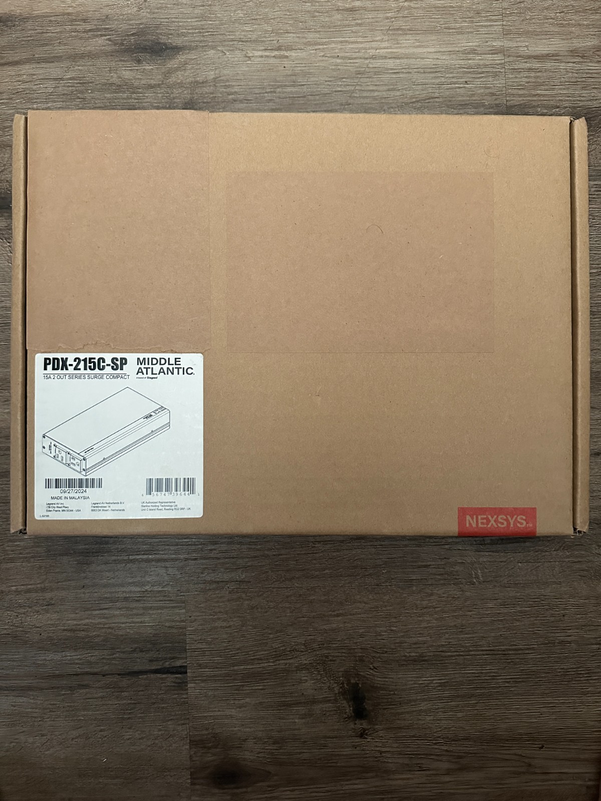 PROFESSIONAL GRADE Middle Atlantic PDX-215C-SP 15A 2-Outlet PDU Surge Protector