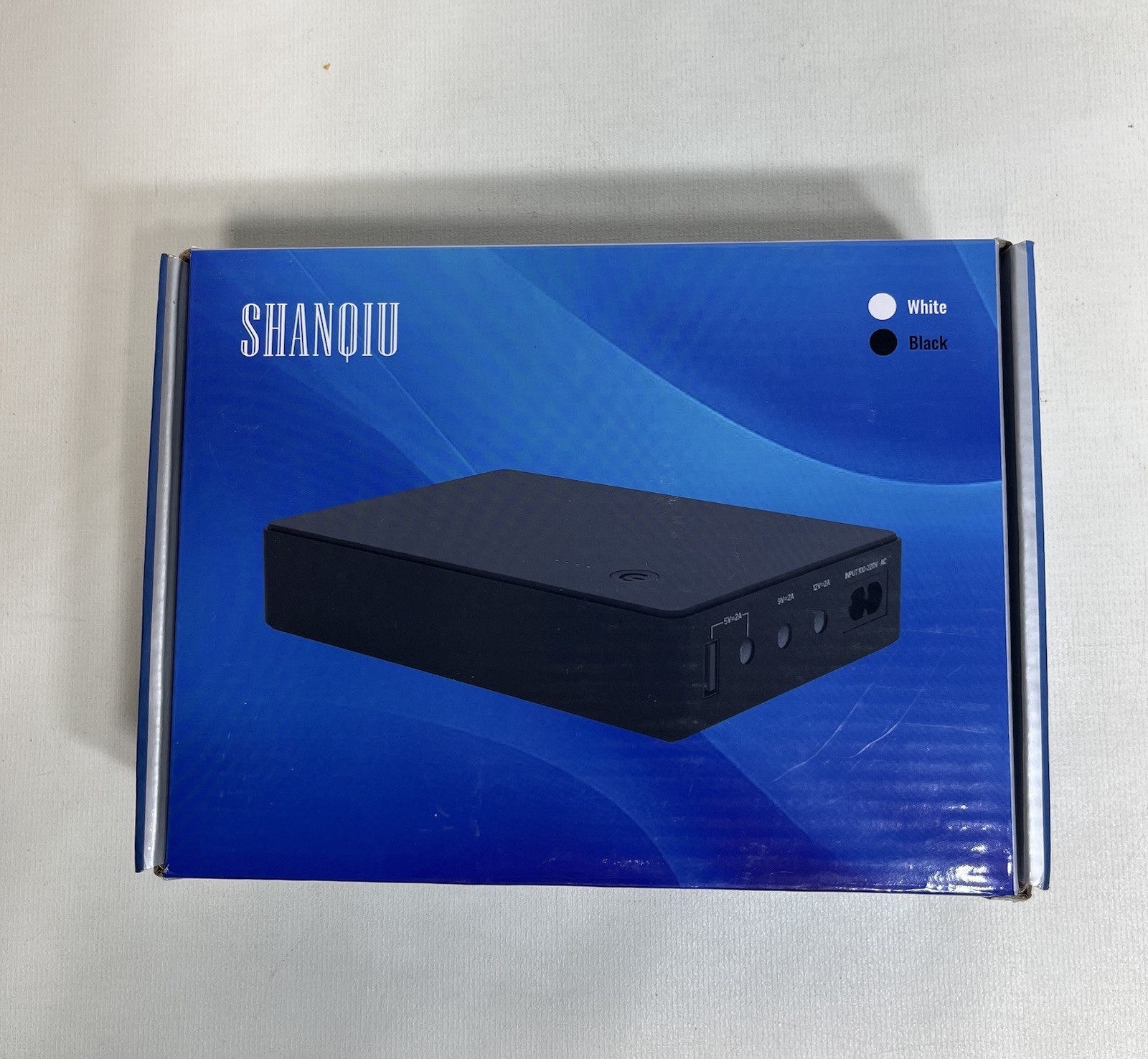 Shanqiu Mini UPS Battery Backup Uninterruptible Power Supply for Router FX5-12AC