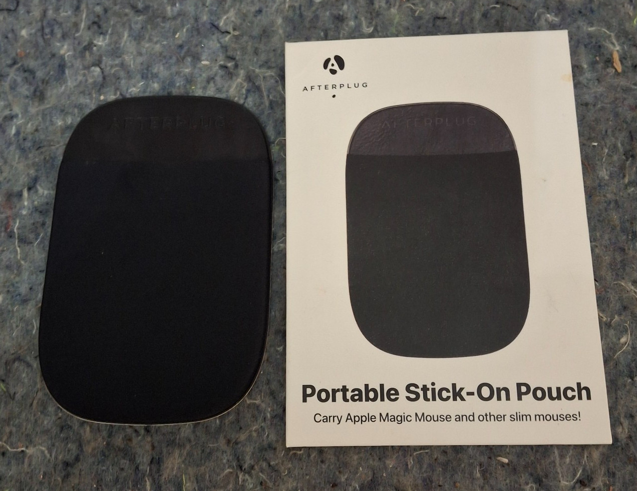 Afterplug Portable Stick-On Pouch for Apple Magic Mouse 3M Adhesive Laptop Pouch