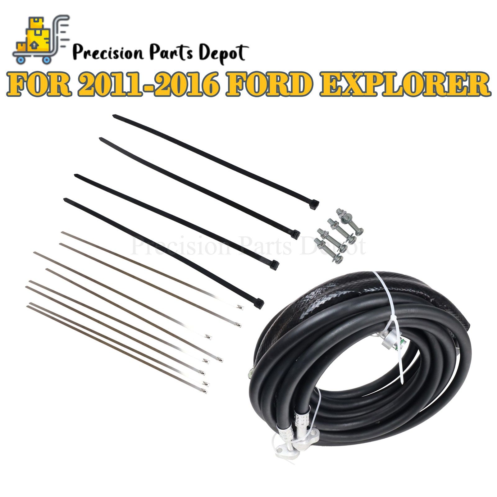 Rear AC Line Auxiliary Set For 2011-2016 Ford Explorer FE37190 BB5219835B DB5219