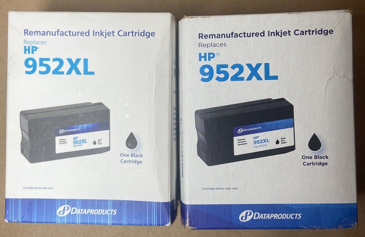 2 PACK Dataproducts High Yield Black Ink Cartridge Compatible with HP 952XL