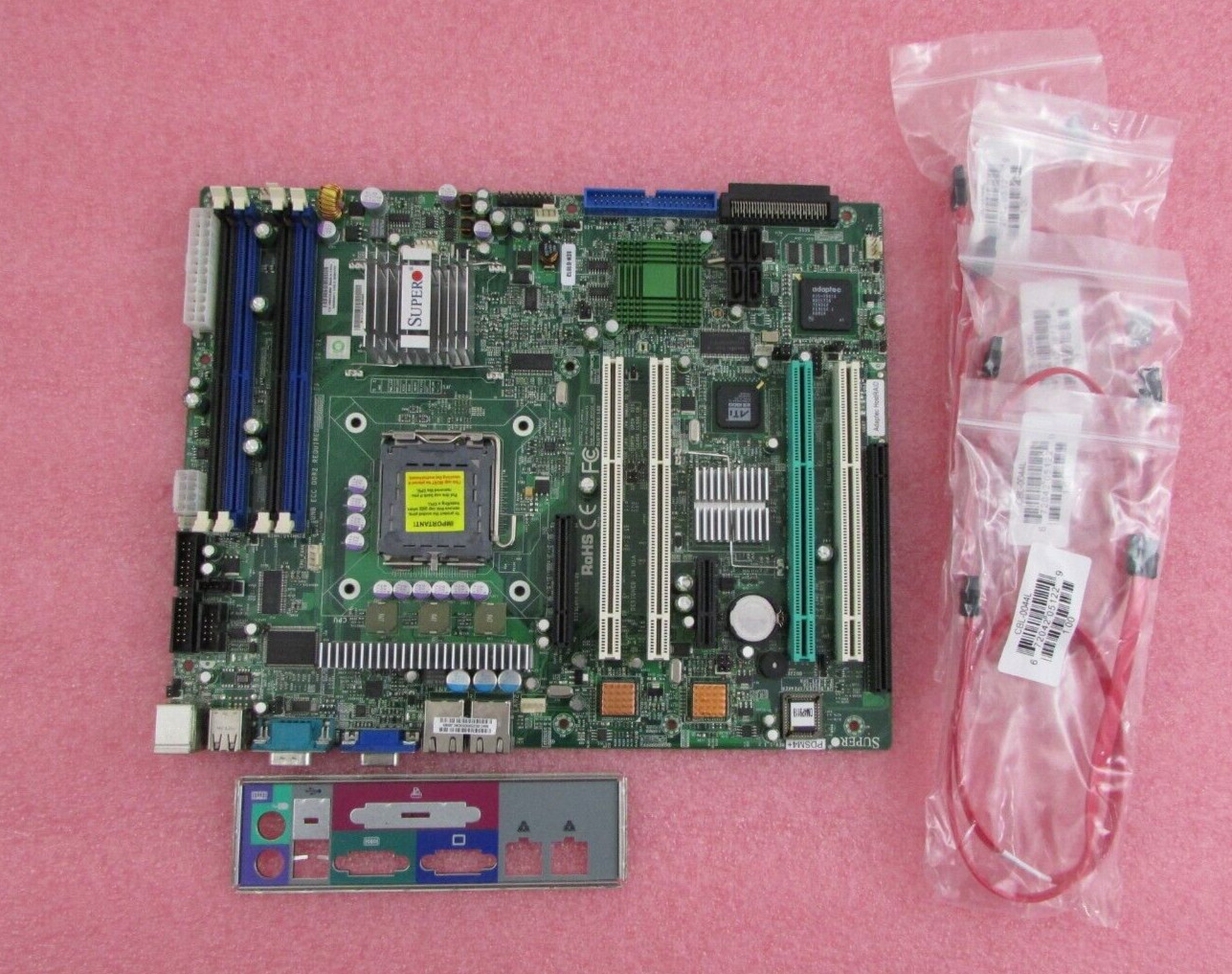 Supermicro PDSM4+ ATX Server Motherboard Intel LGA 775 DDR2 ATX w/ IO & Cables