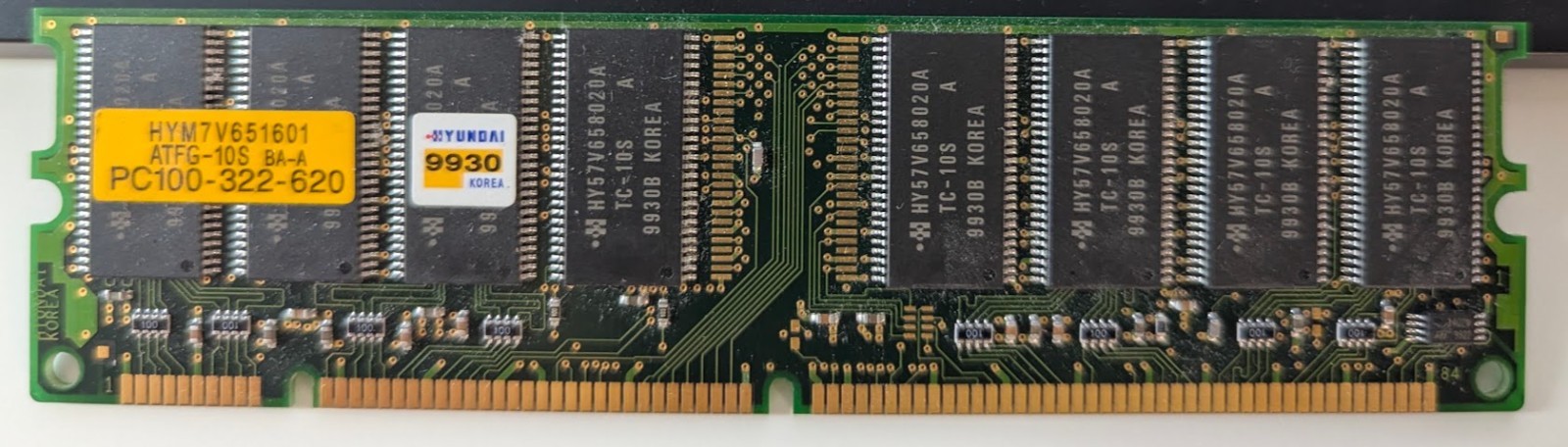 Hyundai RAM Memory HYM7V651601 ATFG-10S BA PC100-322-620
