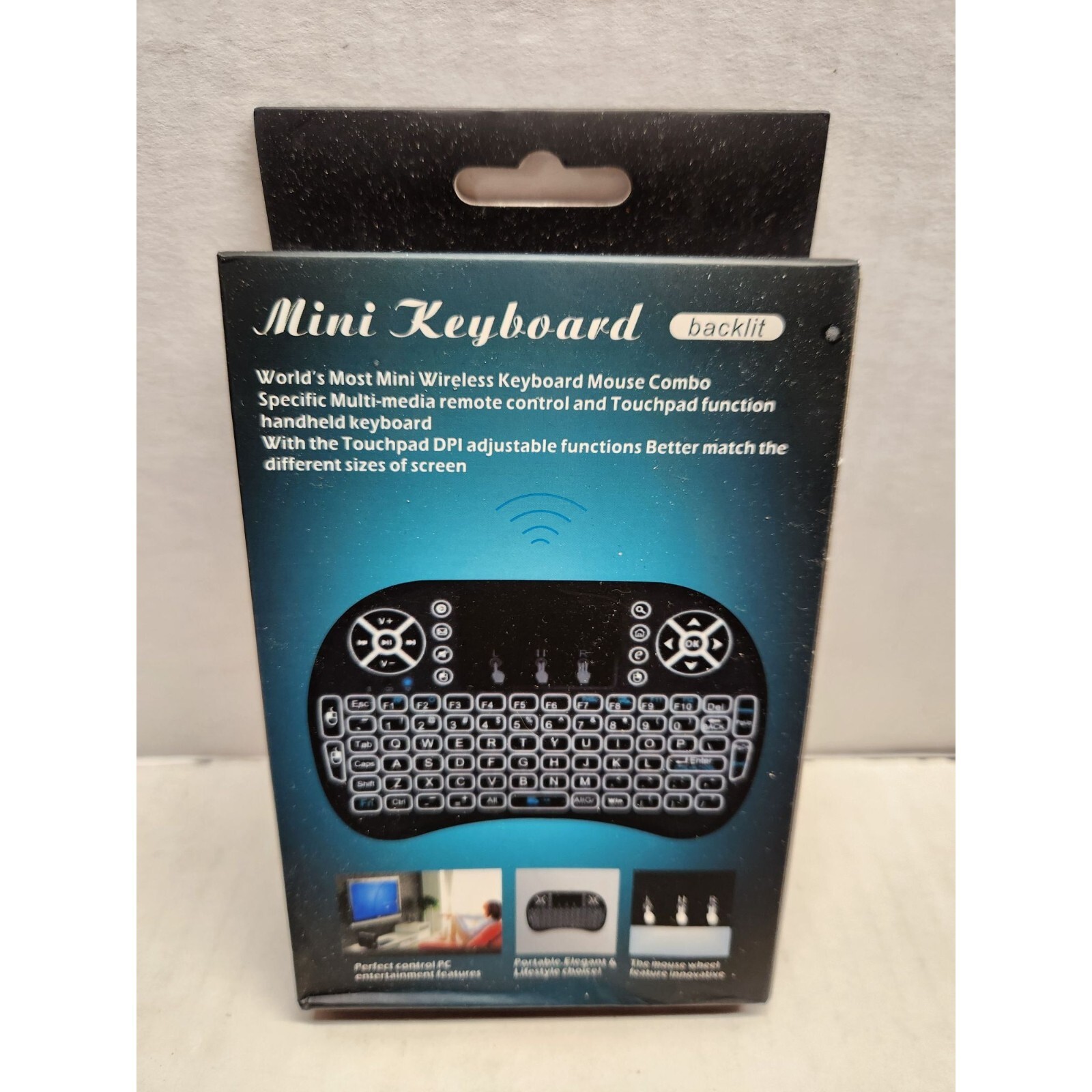 Mini Wireless Keyboard Mouse Combo For PC Smart TV Tablets & More - New