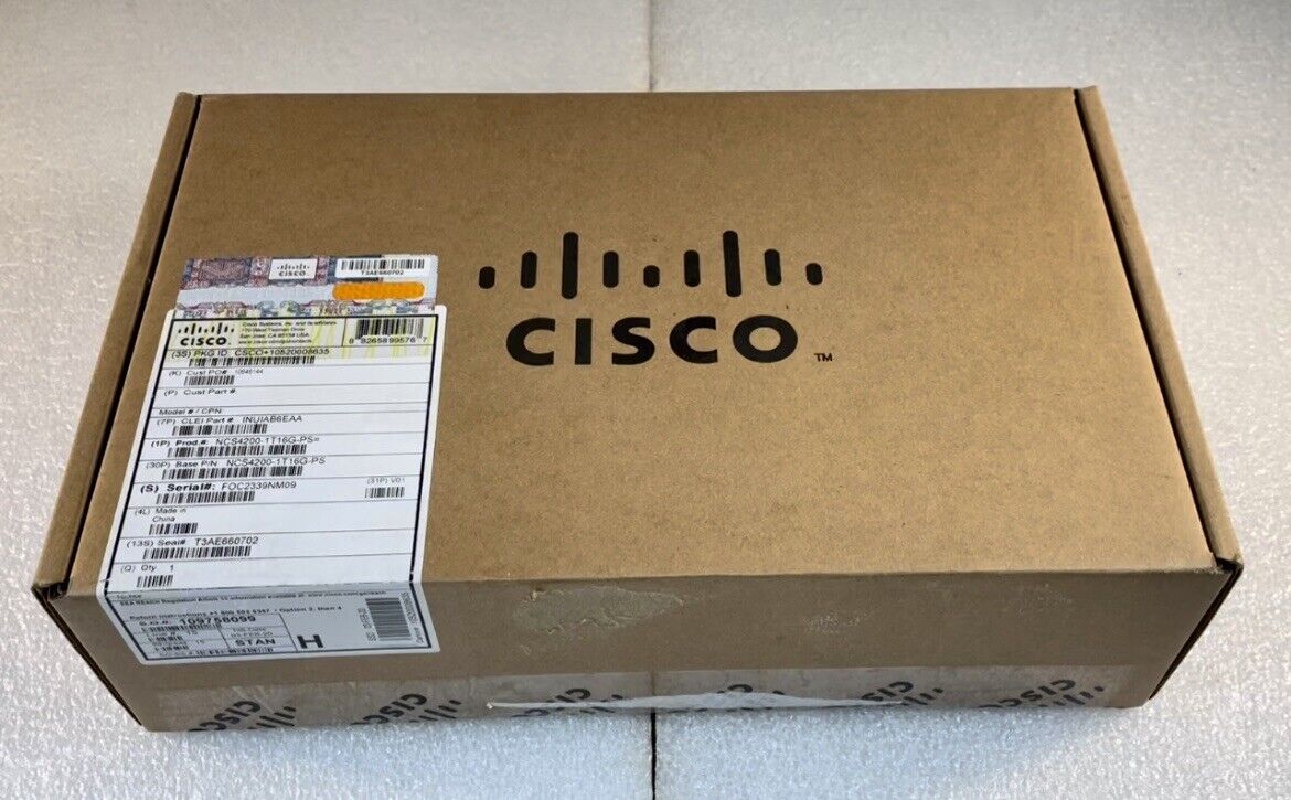Cisco NCS4200-1T16G-PS NCS 4200 1x 10GE + 16X Ge/Fe Line C-SFP **New Sealed**