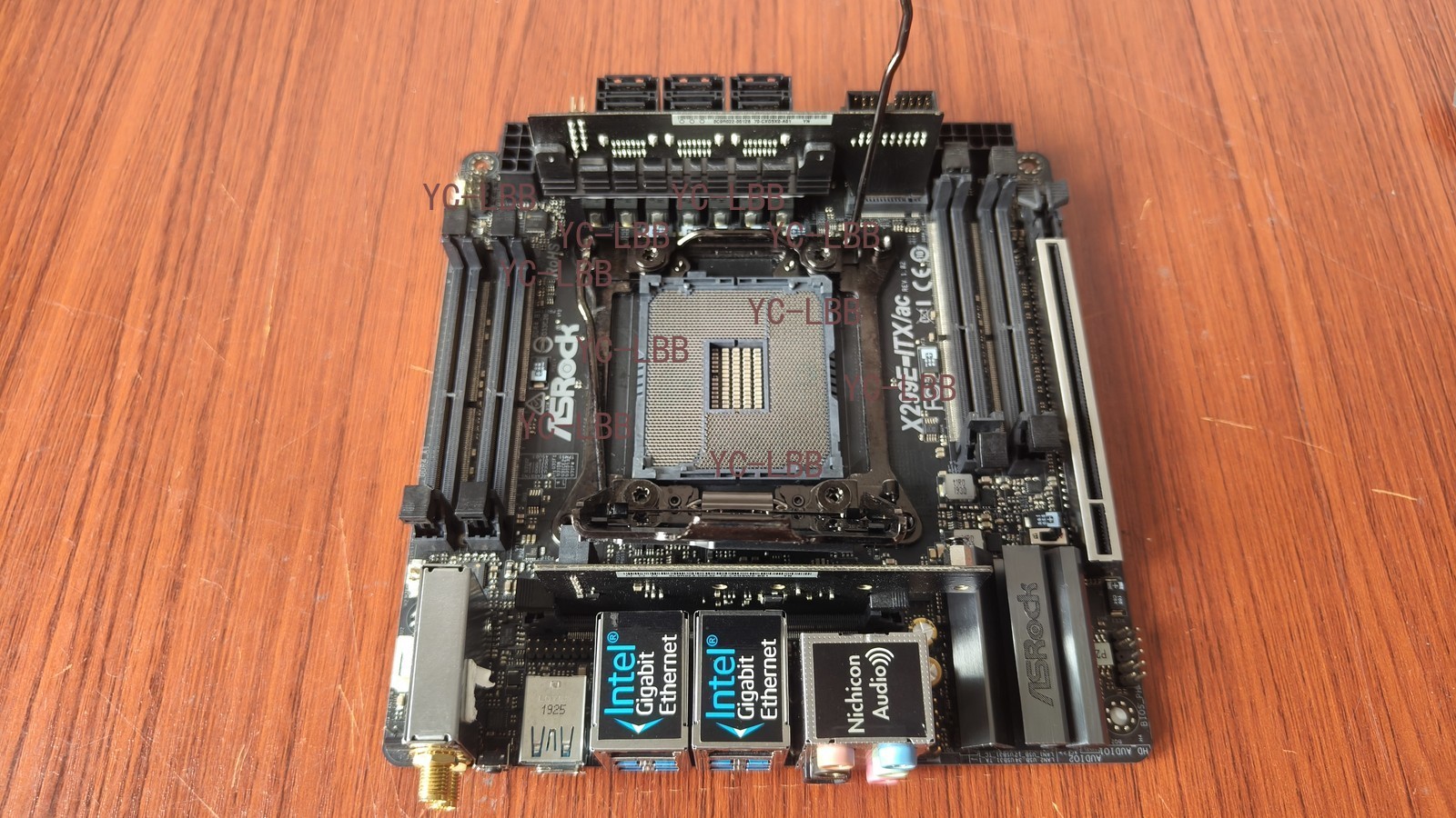 FOR ASROCK X299E-ITX/ac LGA 2066 DDR4*4 128GB With SATA Connector Motherboard