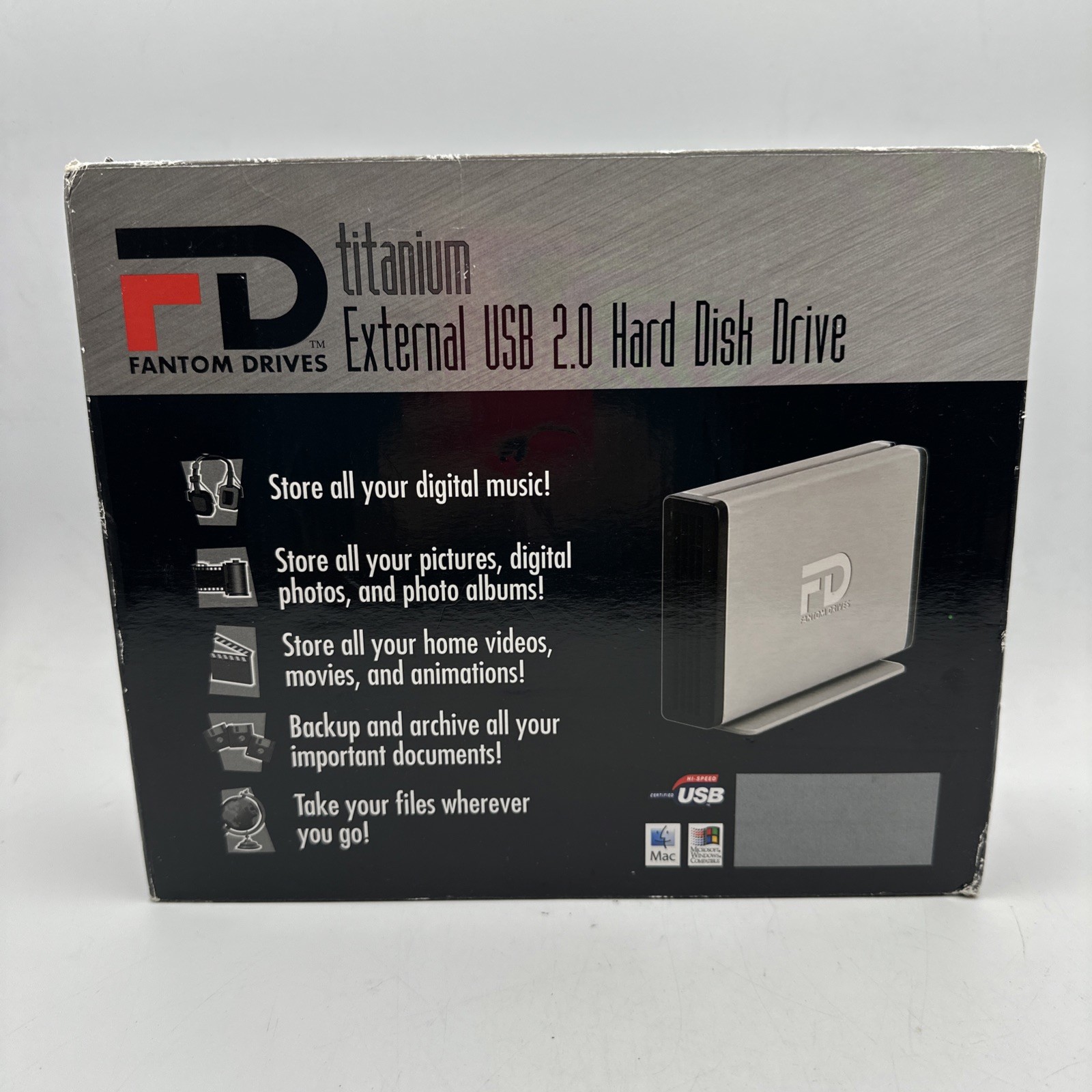 Fantom Drives Titanium II 80GB USB 2.0 3.5" External Hard Drive TFD80U2