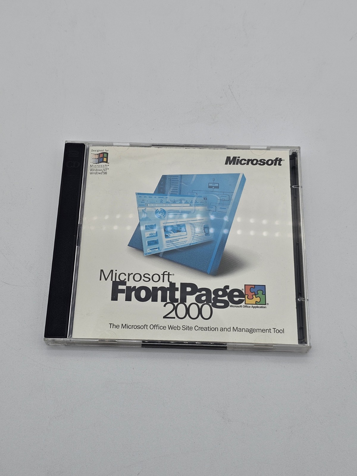 Microsoft FrontPage 2000 - Full Version - 2 Disc Set w Key Code Windows 95/98/NT
