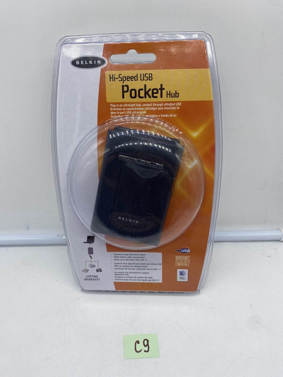 Brand New Belkin Hi-Speed USB 2.0 Pocket Hub 40X Faster P44210-C