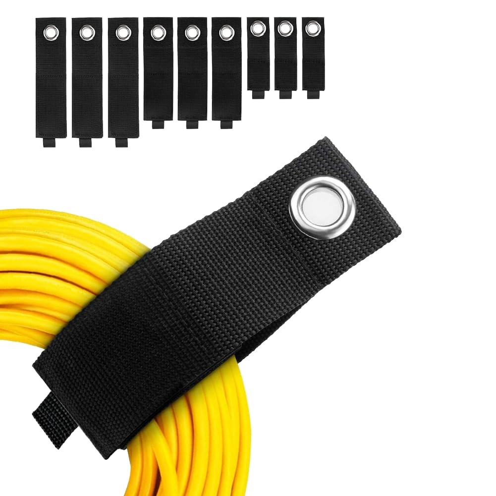 9Pack Extension Cord Holder Cable Hose Organizer Straps for Garage Home
