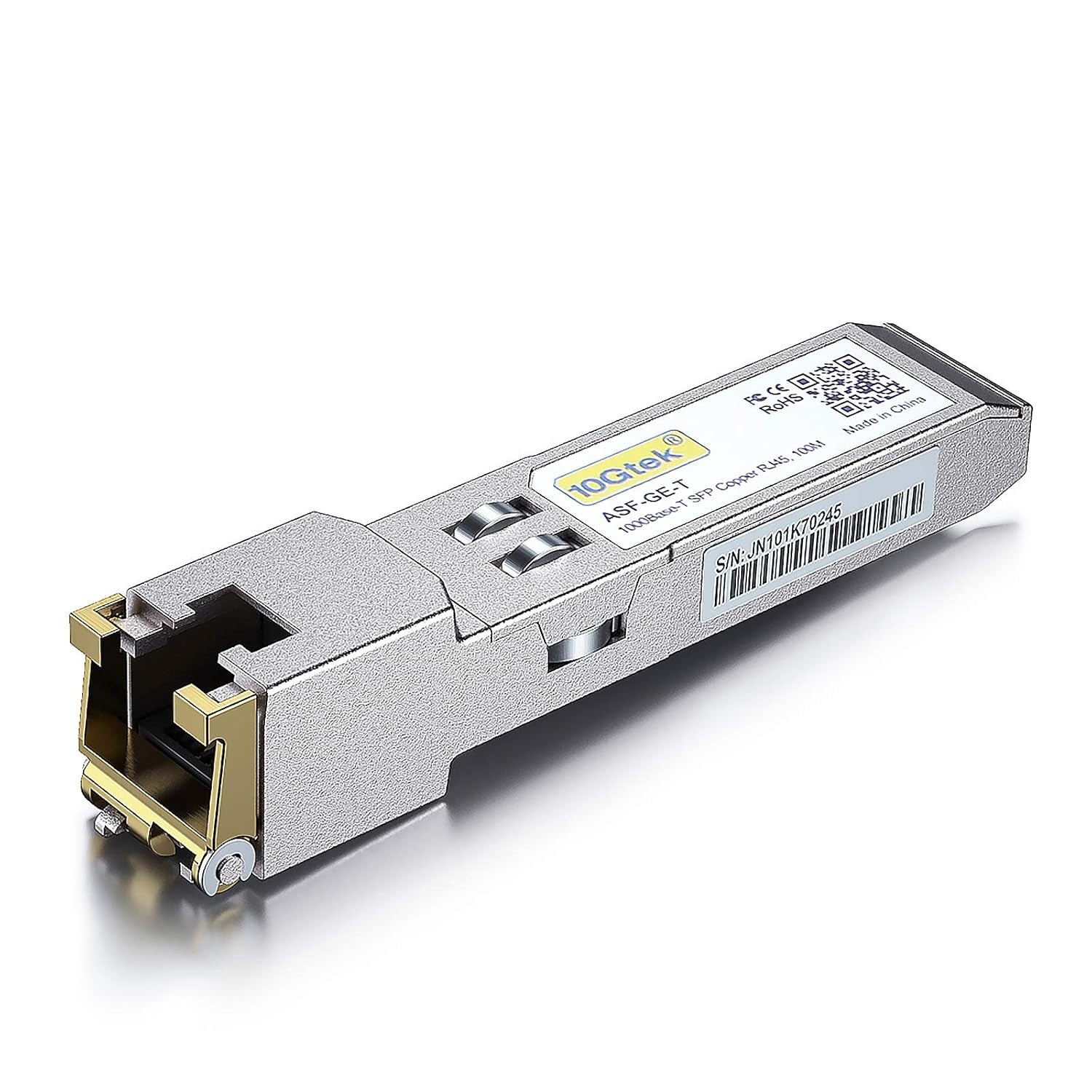 10Gtek 1.25G SFP-T, 1000BASE-T Copper SFP, SFP to RJ45 SFP Module Transceiver
