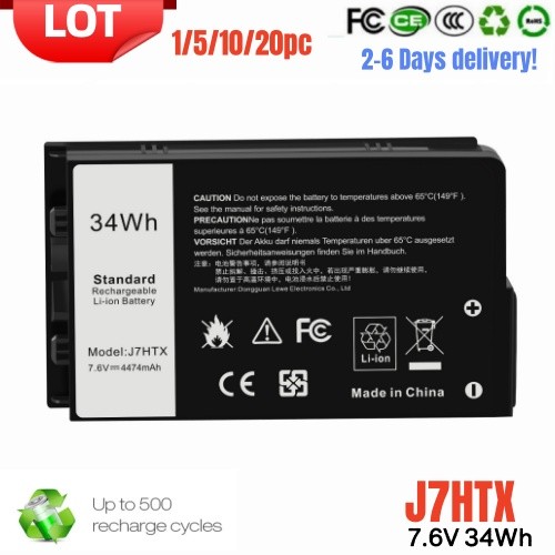 ✅LOT 1-20PC J7HTX Battery For Dell Latitude 7202 7212 Rugged Extreme Tablet