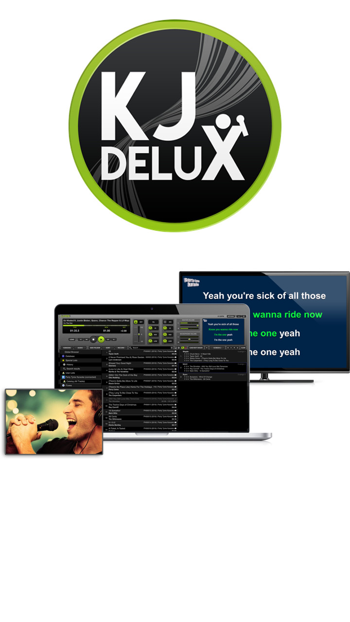 Best Karaoke Software 1300 FREE SONGS Windows KJ Deluxe FREE PC SUPPORT