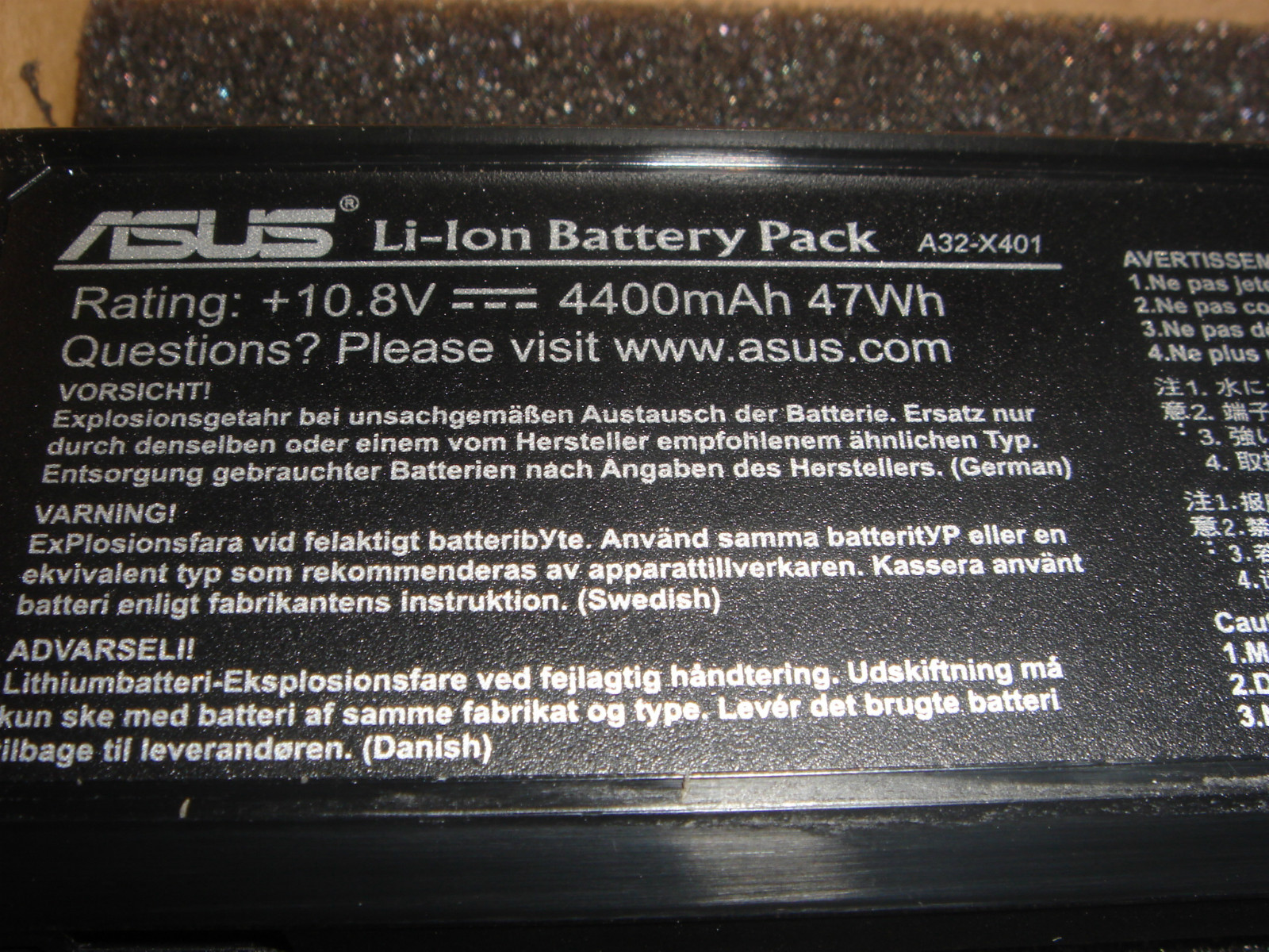 Genuine Authentic ASUS A32-X401 X301 X401 X501 Series Genuine Battery NEW