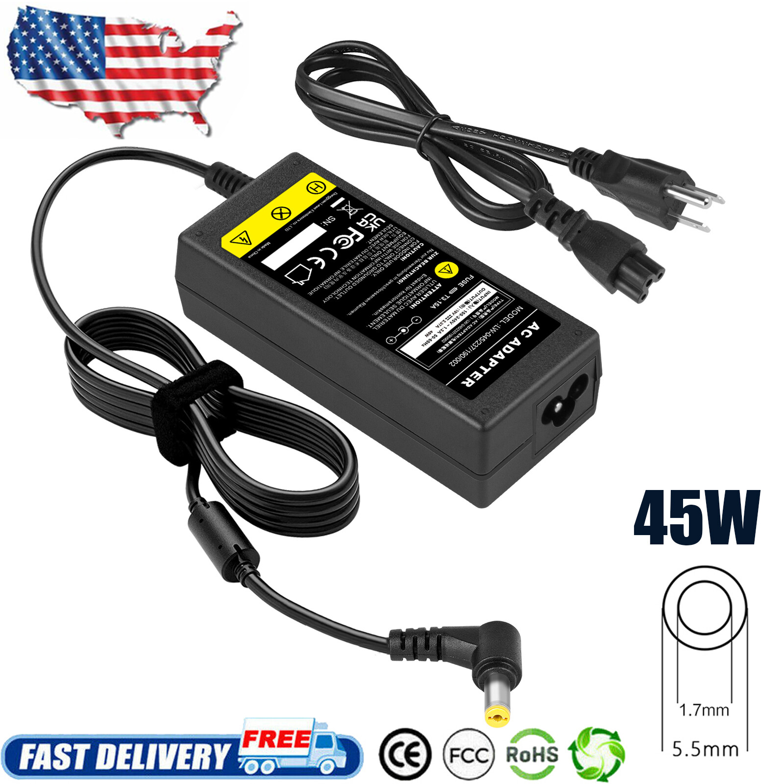 AC Adapter Charger for Dell Inspiron Mini 10 1010 1012 1018 12 1210 9 910