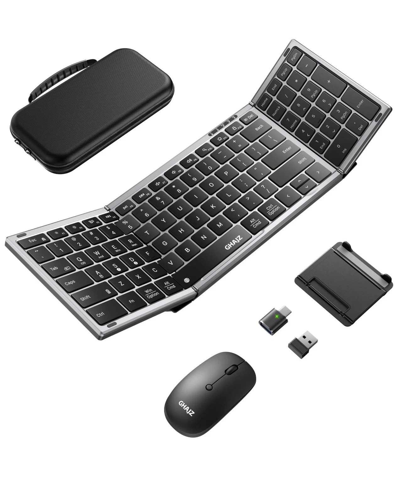 Ghajz Portable Foldable Keyboard and Mouse Combo