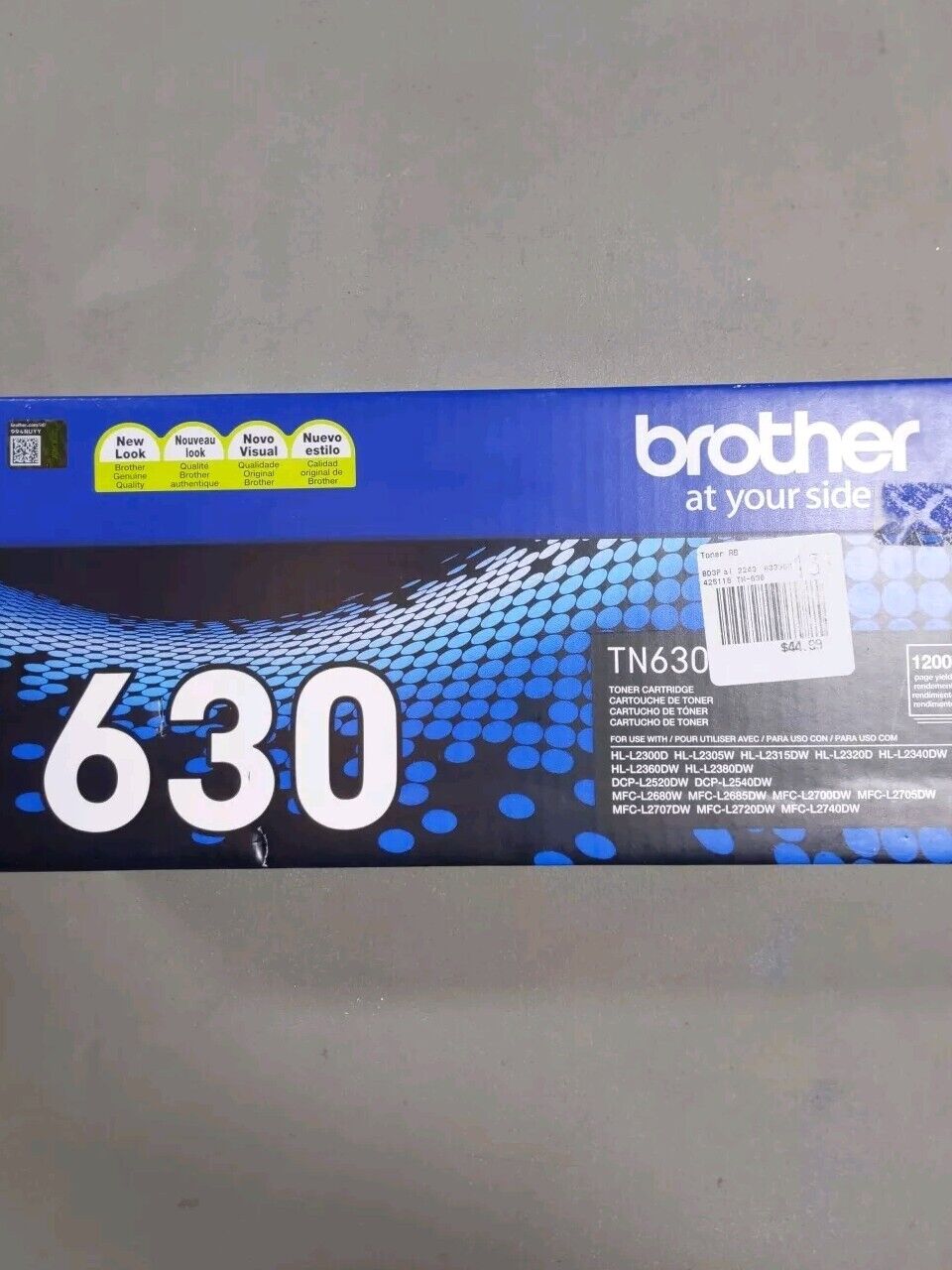 Brother Genuine Standard Yield Toner Cartridge TN630 
