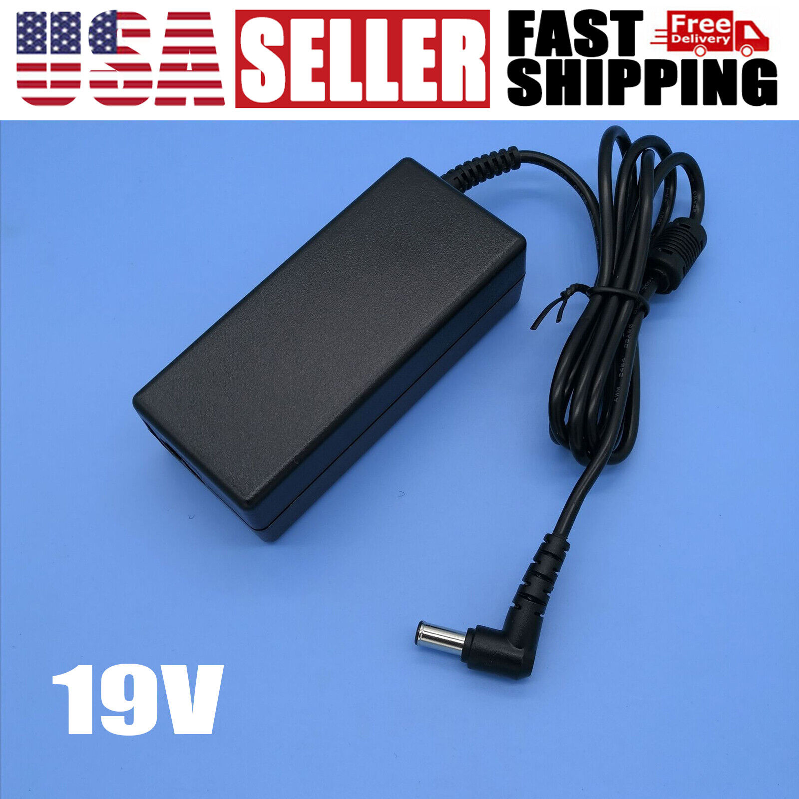 19V AC Adapter Charger for Samsung for LG LCD Monitor Power Supply Cord