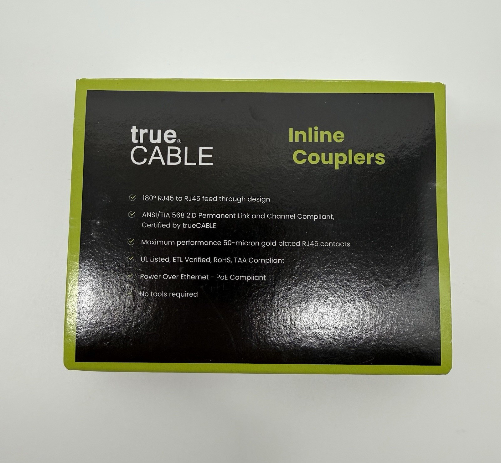 True Cable Cat6A Shielded Inline Coupler RJ-45 12 pieces Female To Female