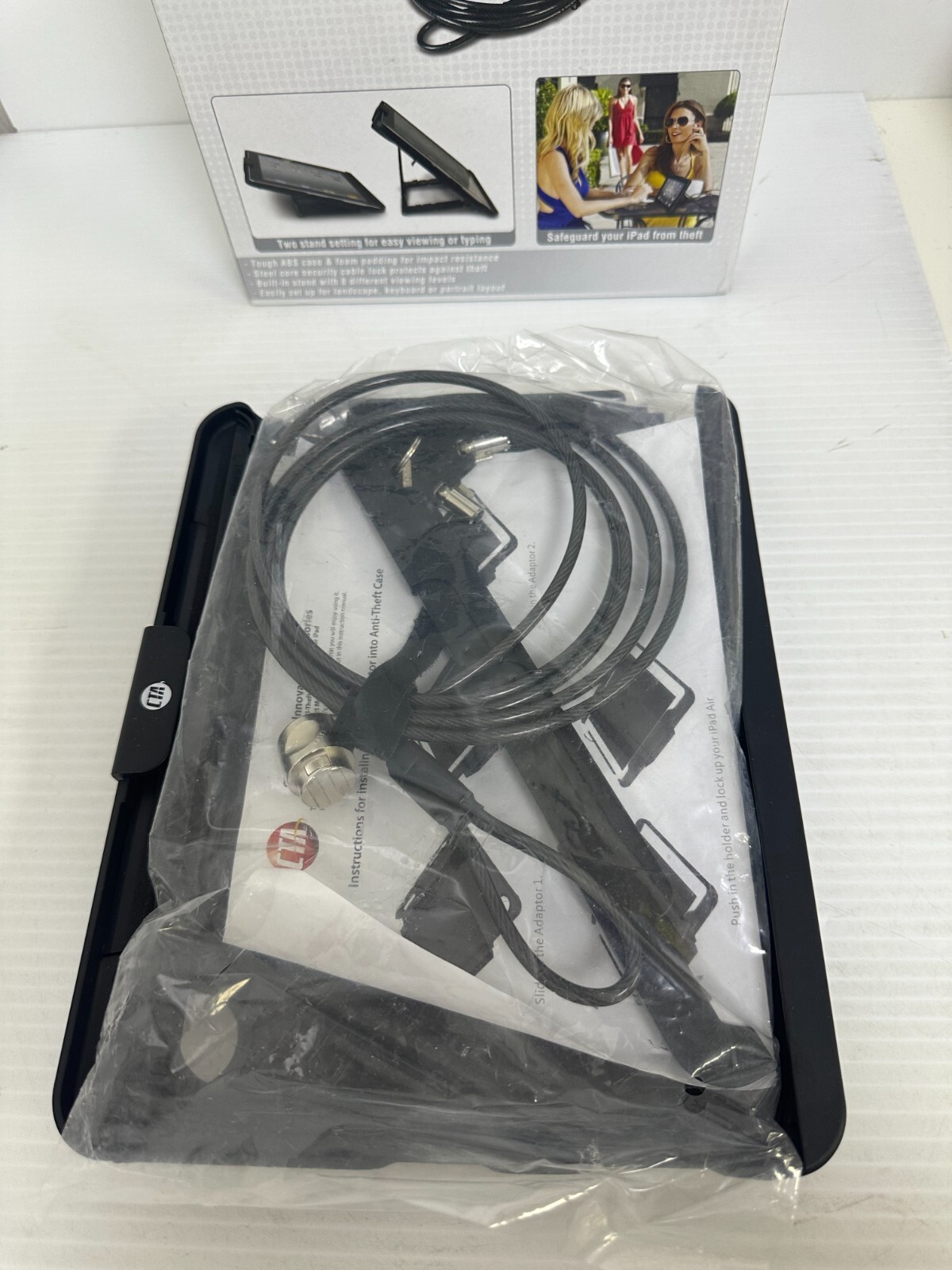 CTA Digital Anti-Theft Case with Built-In Stand Compatible with Ipads 1st-4th