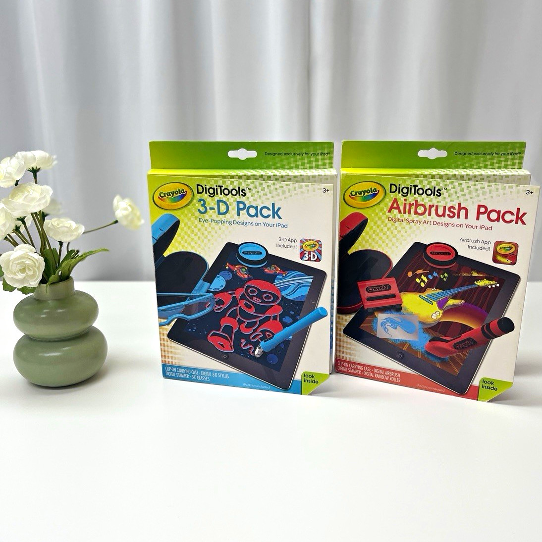Crayola DigiTools 3-D Pack + Airbrush Pack Digital Art Tools for Apple iPad