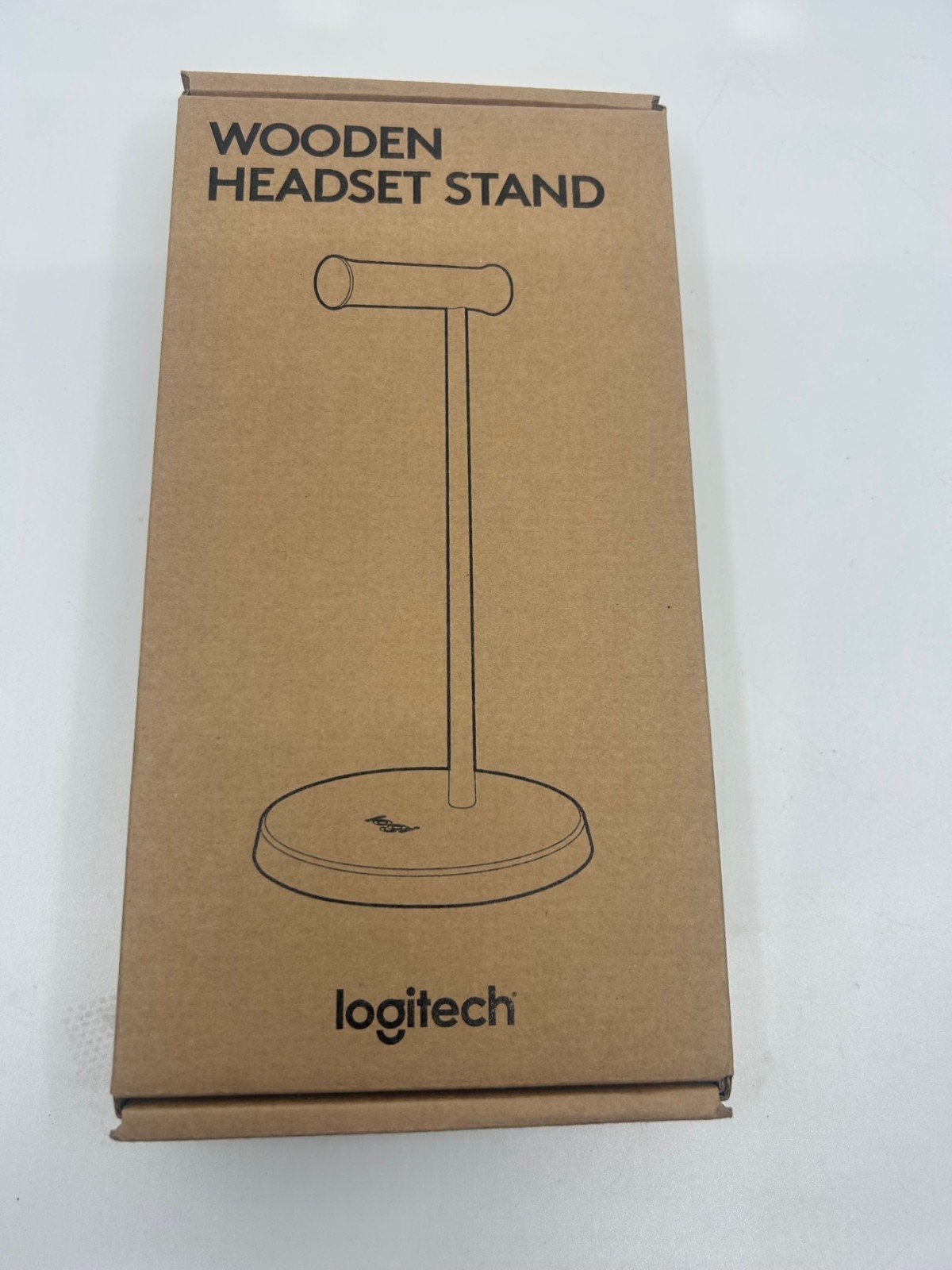 Logitech Wooden Headset Stand NEW IN BOX