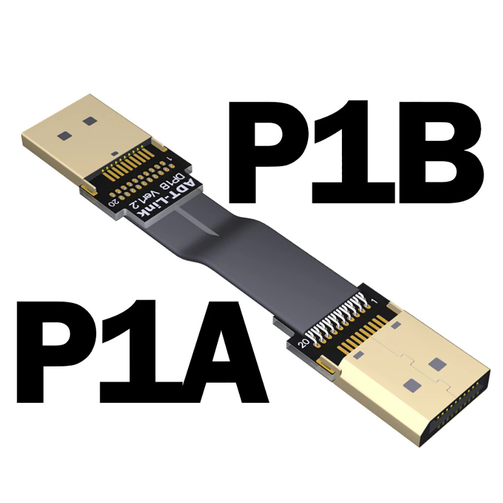DP to DP Male to Male Extension Cable Displayport-compatible DP1.2 Adapter Cable