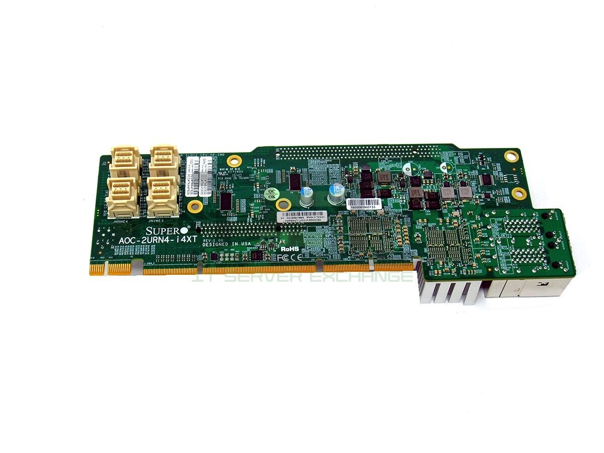 Supermicro AOC-2URN4-I4XT Intel X540 PCI Express x8 2U Ultra Riser