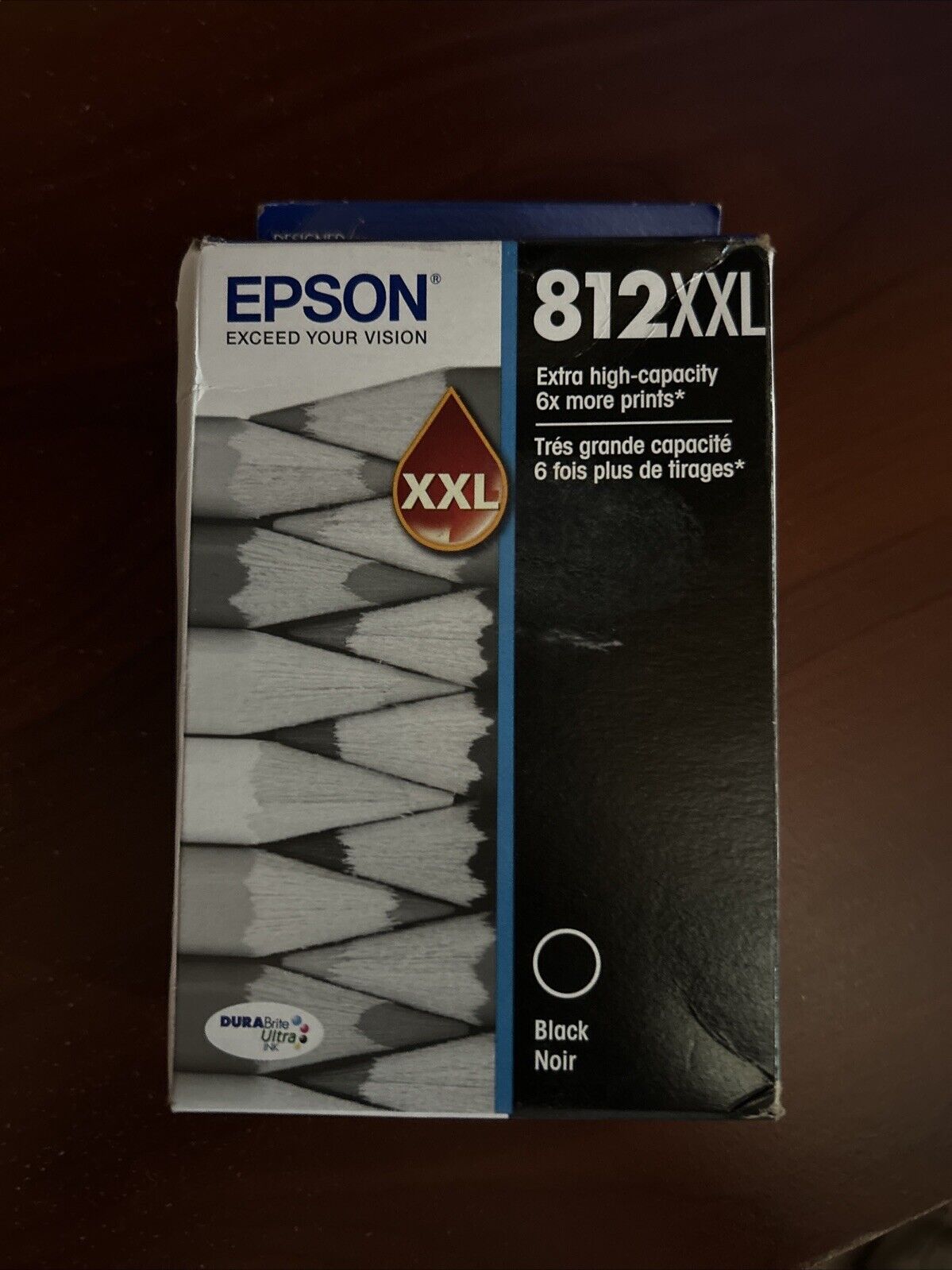 T812XXL120-S Original OEM Epson T812XXL DURABrite Ink Cartridge, BLK XXL EXP2026