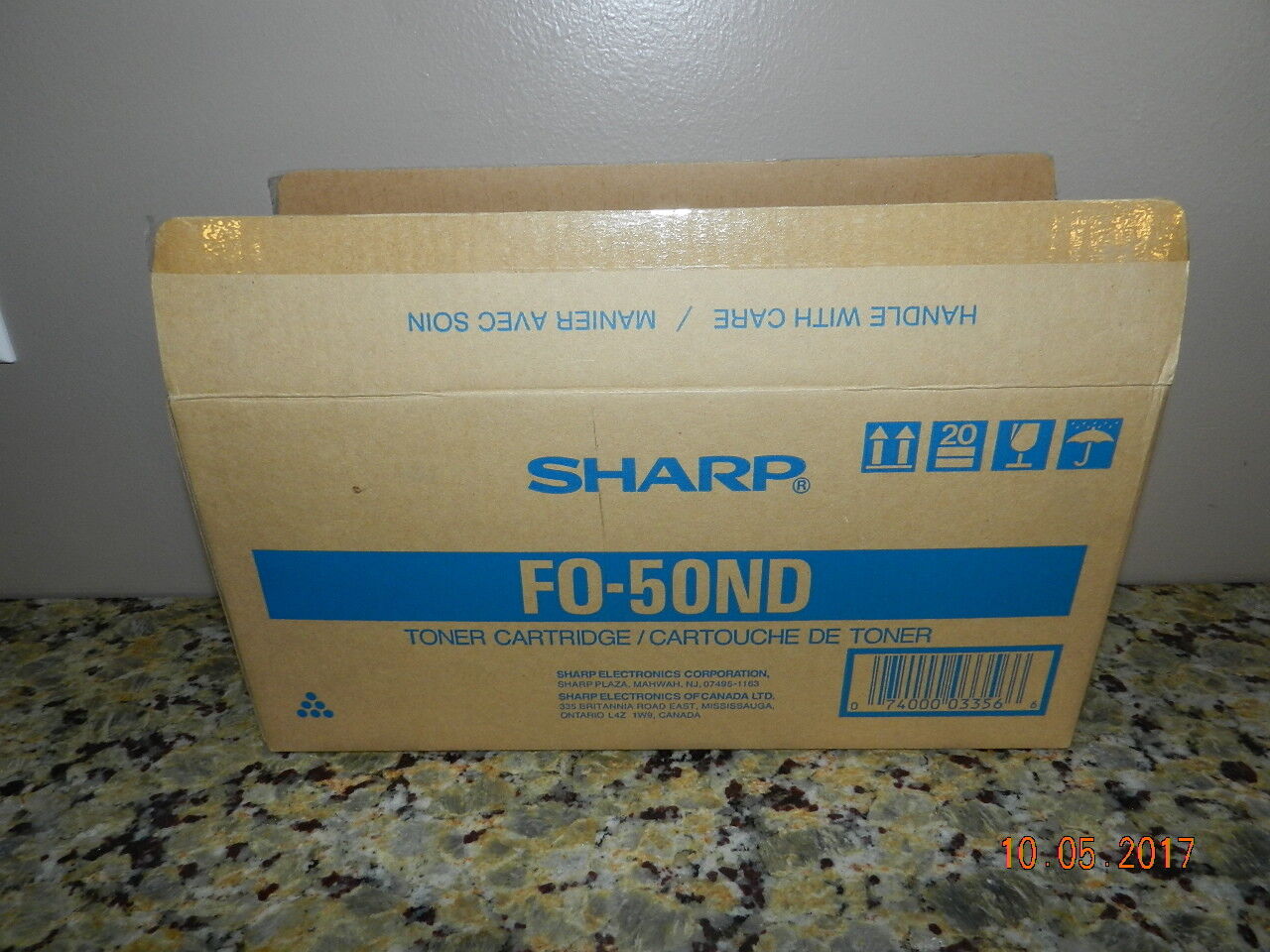 NEW Genuine OEM Sharp FO-50ND Black Laser Toner/Developer Cartridge