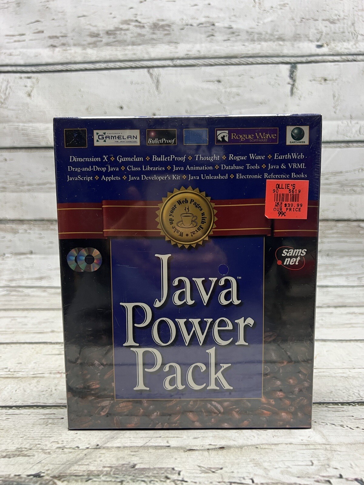 Java Power Pack VTG 1996 IBM CD-ROM Computer Software Big Box - Brand New Sealed