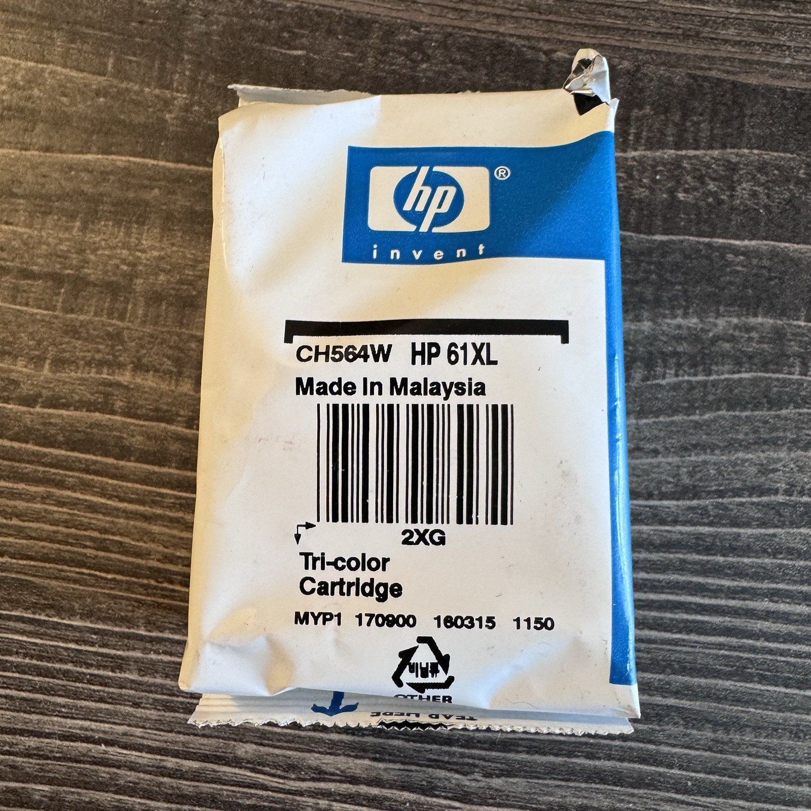 HP 61XL Tri Color Ink Cartridge CH564W Sealed OEM Malaysia
